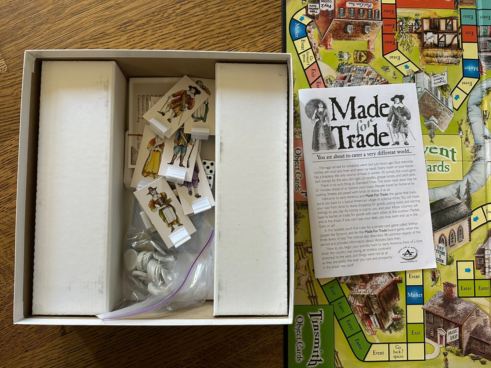 Made for Trade A Game of Early American Life Aristoplay Board Game Complete