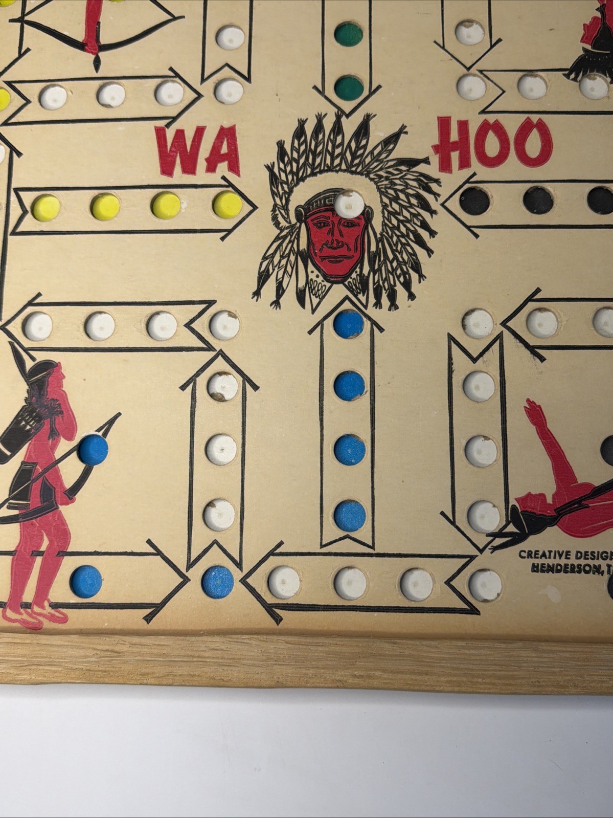 Vtg Wahoo Board Game Board By Creative Design Inc Henderson Texas Great Shape
