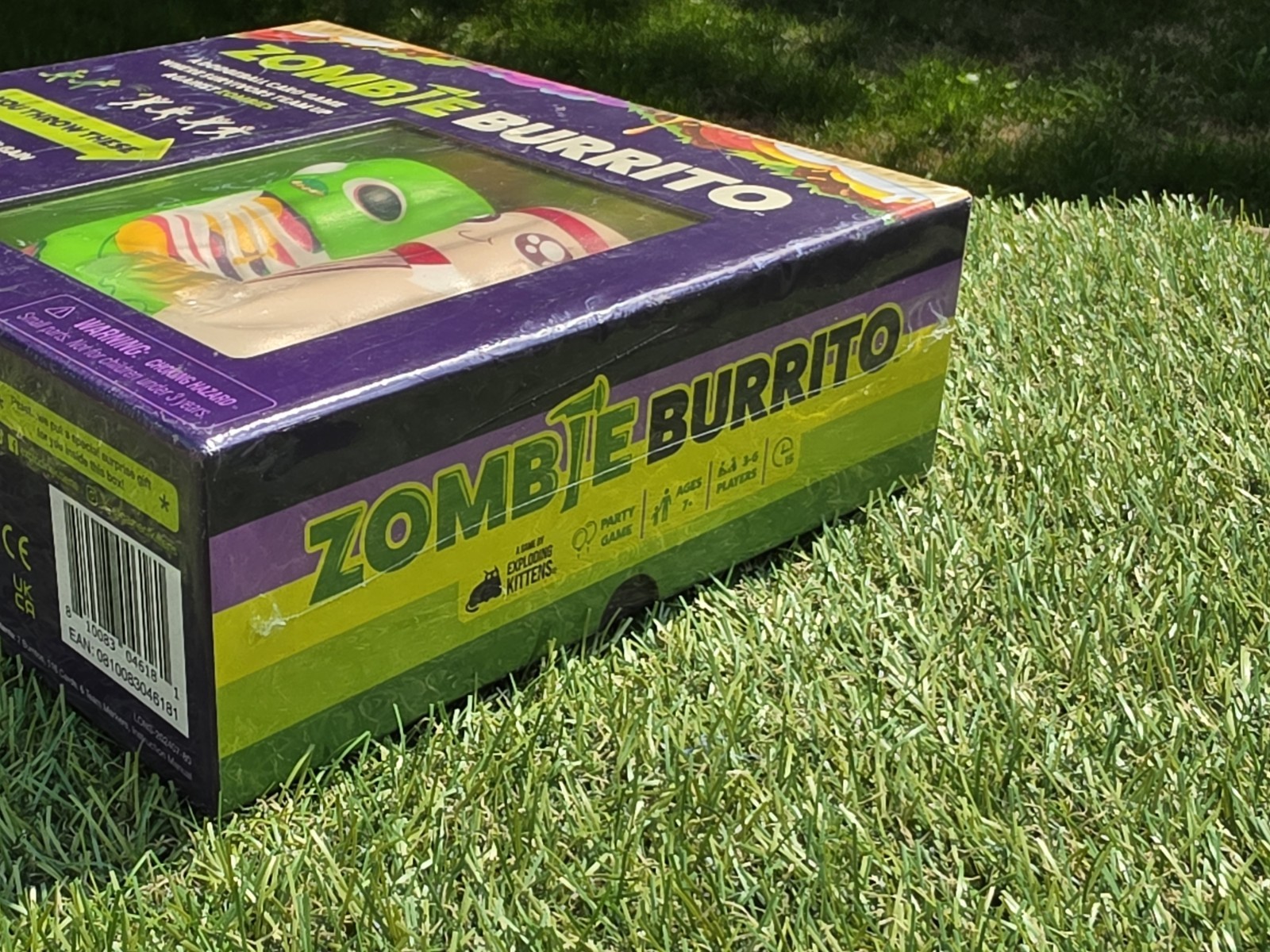 Zombie Burrito A Dodgeball Card Game By Exploding Kittens Throw Party New*