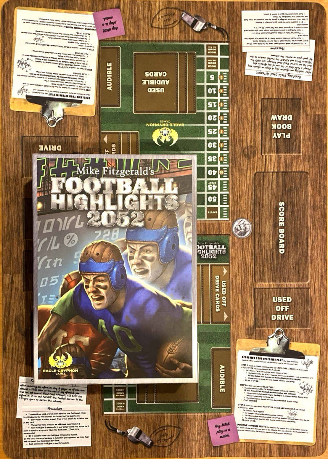 Mike Fitzgerald’s Football Highlights 2052 Complete with Large Mat