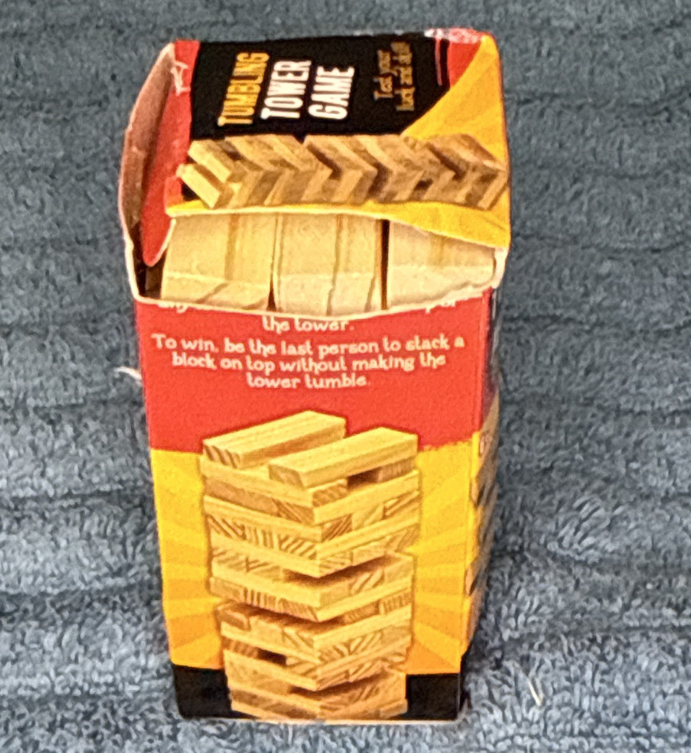 Greenbrier Tumbling Tower Game Wooden Block Stacking, 36 Blocks, 2-4, Age 6+