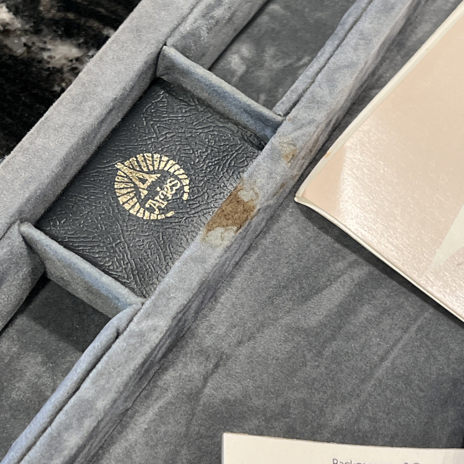 Aries of Beverly Hills Vintage Backgammon Set Gray and Red Travel Case Complete