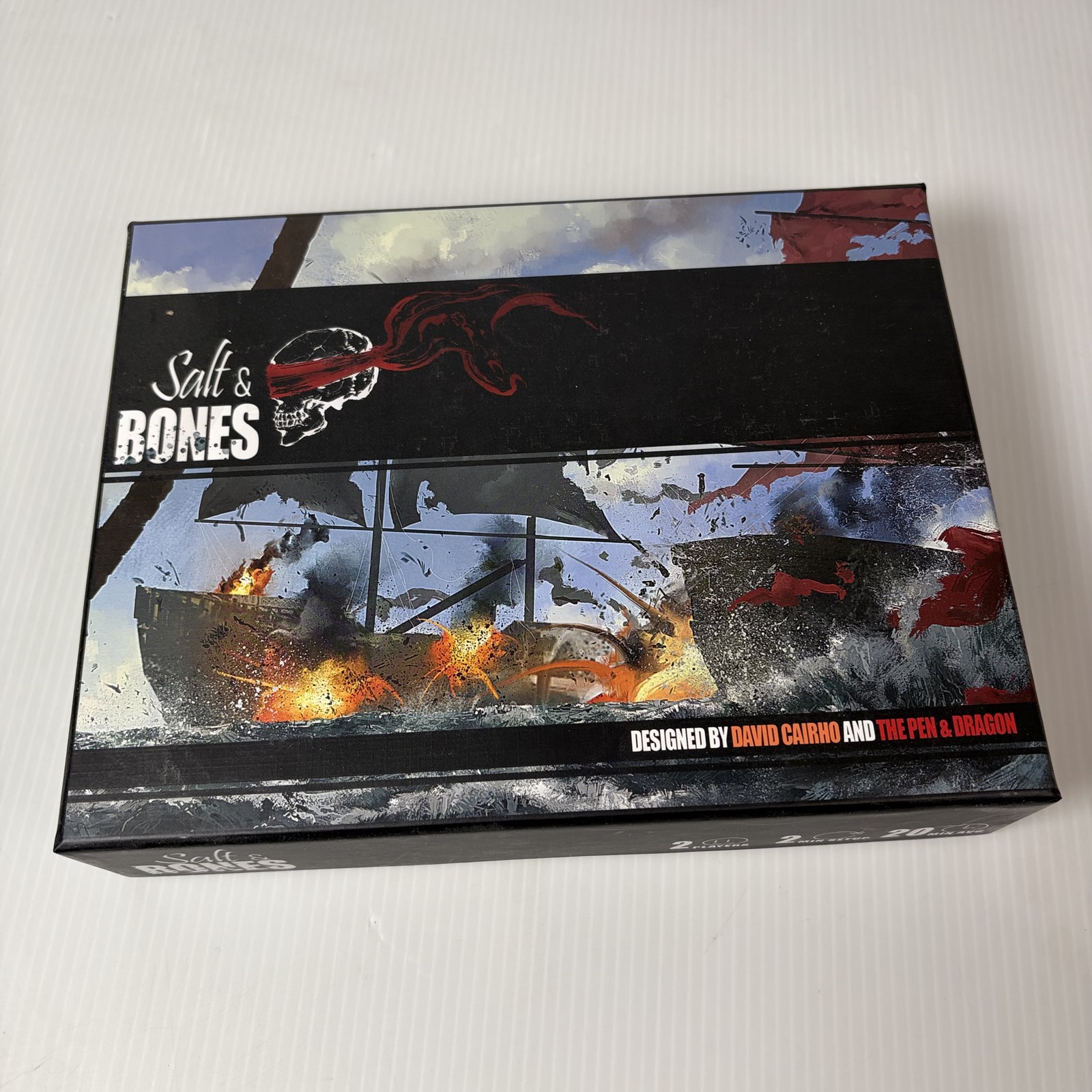 Salt & Bones Board Game The Pen & Dragon 2 Player Naval Combat Strategy