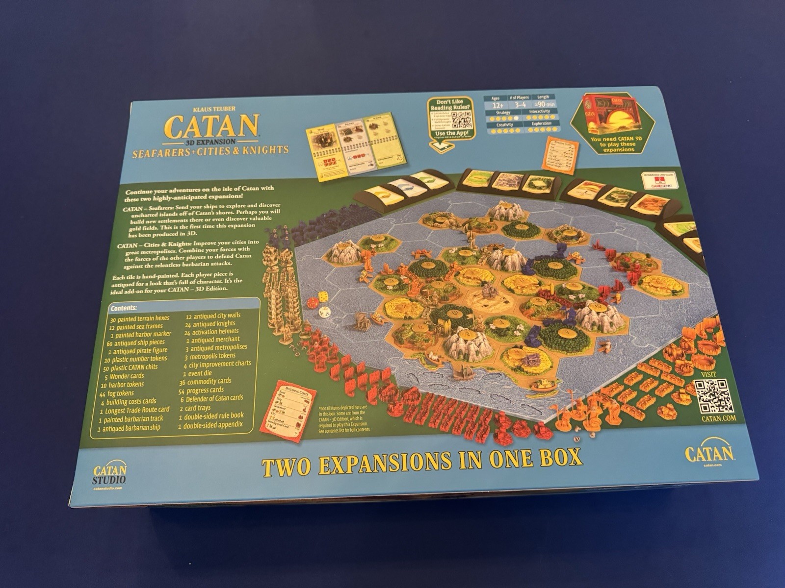 Catan Studio Catan 3D Edition Board Game + Seafarers, Cities & Knights Exp