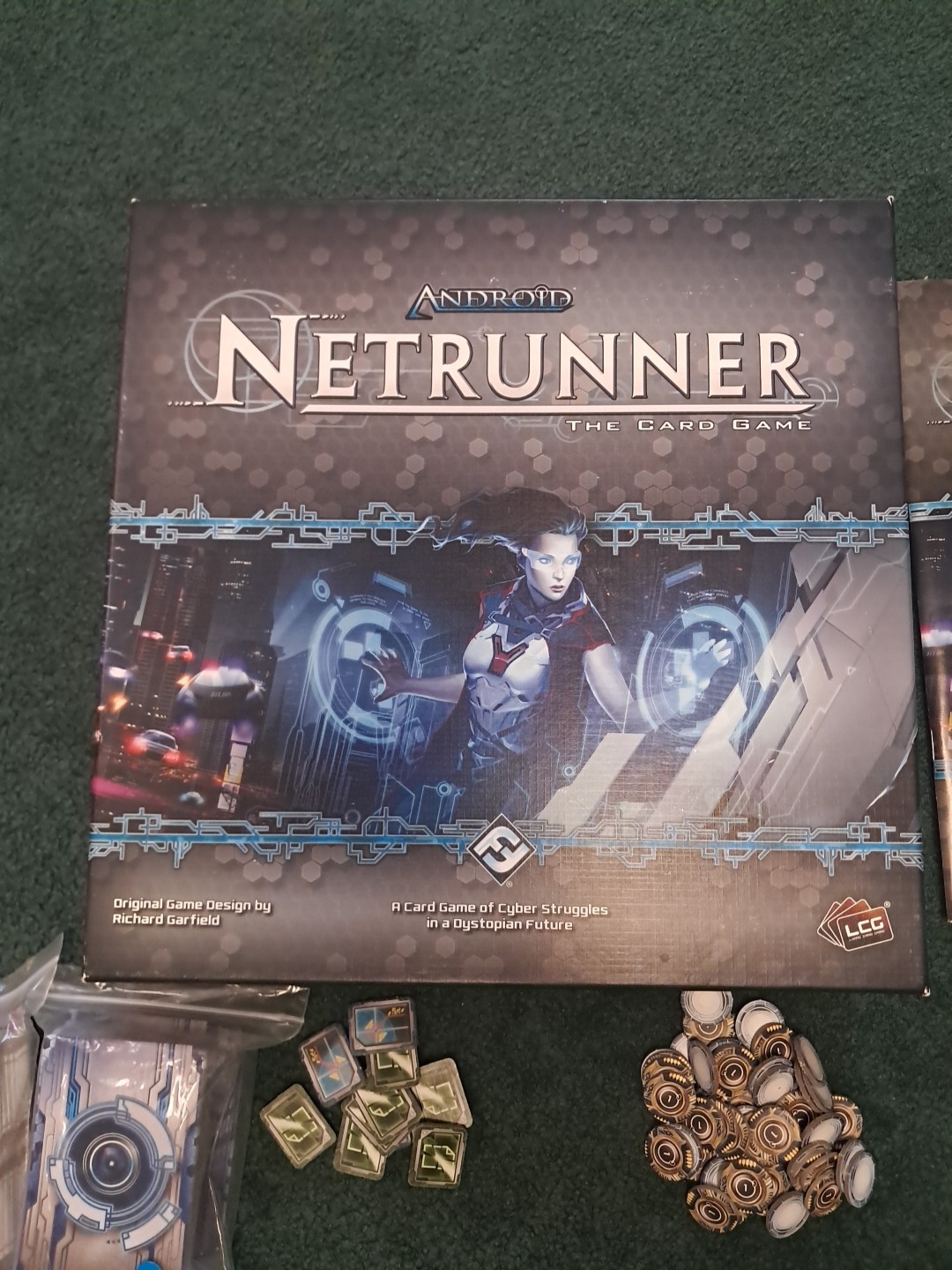 Fantasy Flight Games Netrunner Card Game Complete Used Condition