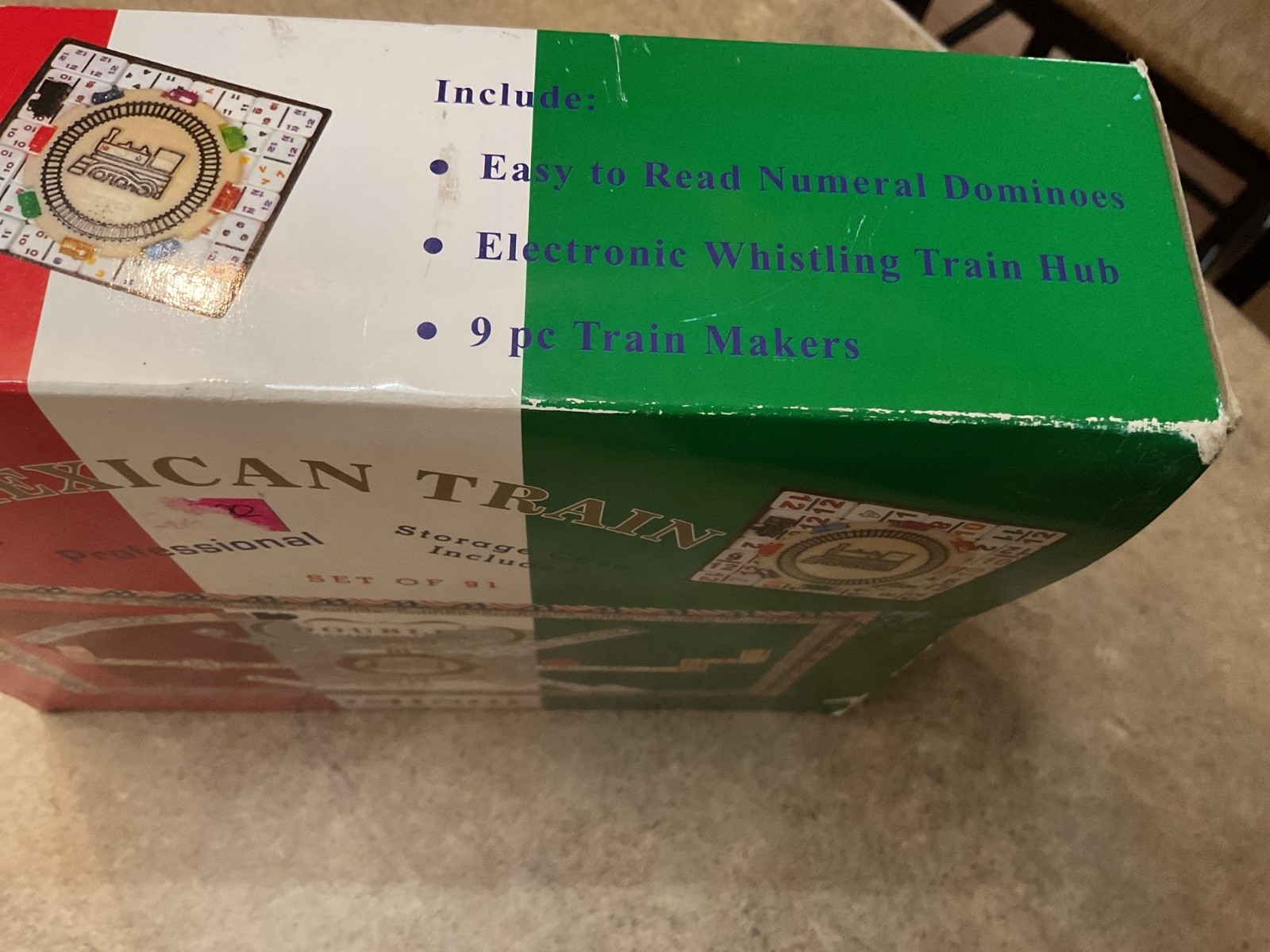 Double Twelve Mexican Train Dominoes Professional Set of 91 With Case – COMPLETE