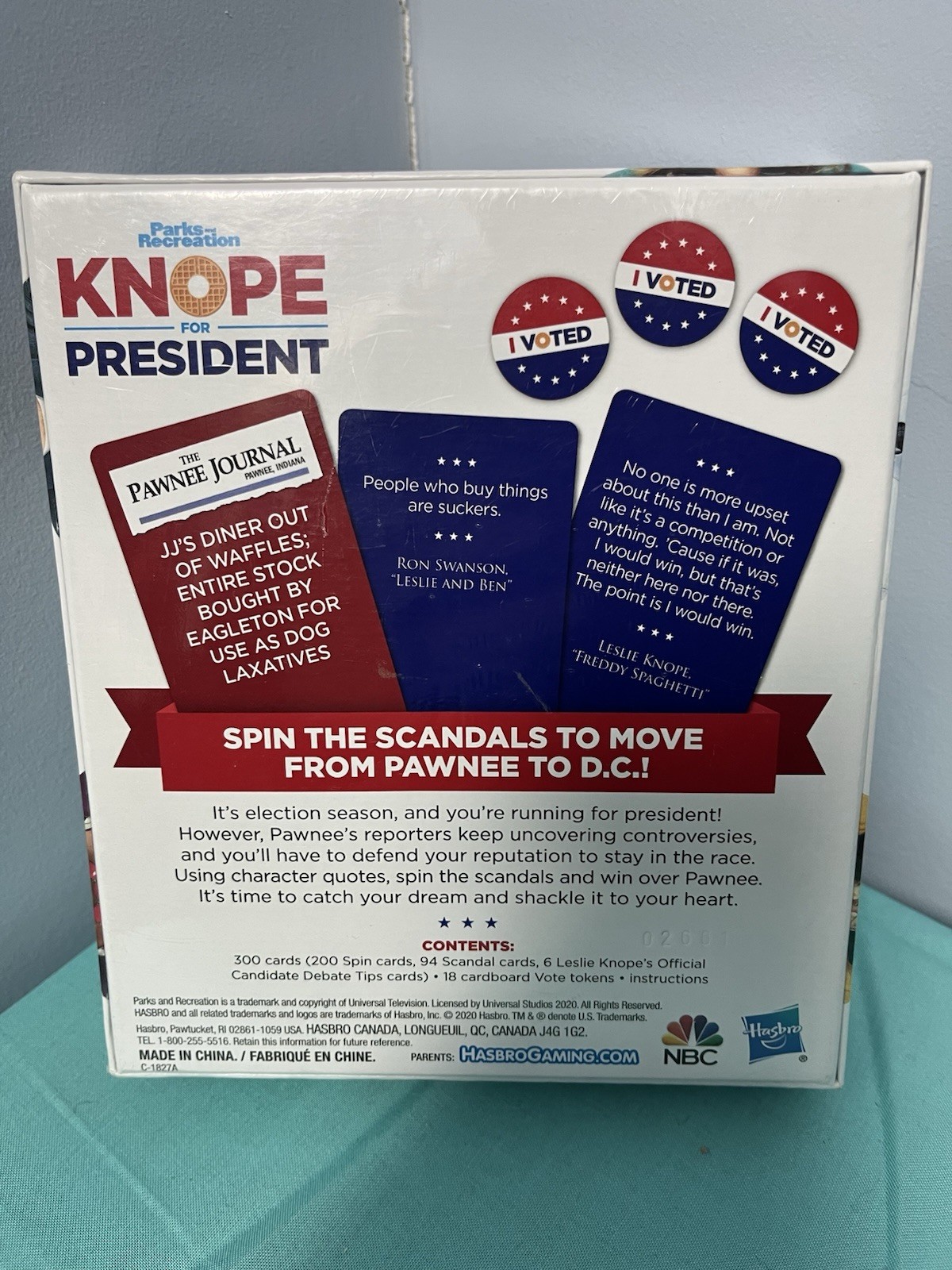 Knope For President Party Card Game for Ages 14 and Up
