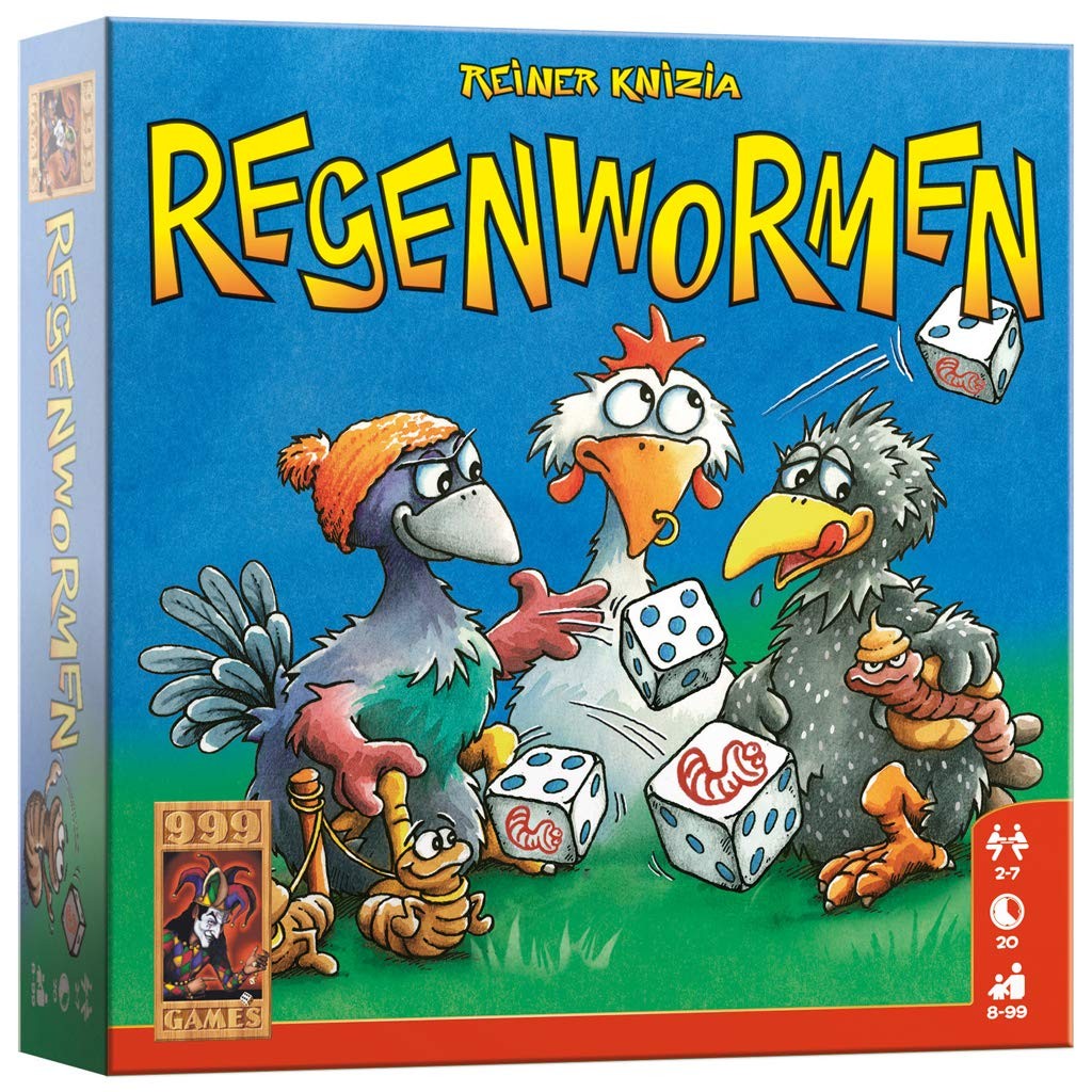 999 Games – Regenwormen Dobbelspel – Basisspel vanaf 8 jaar – Een van de beste s