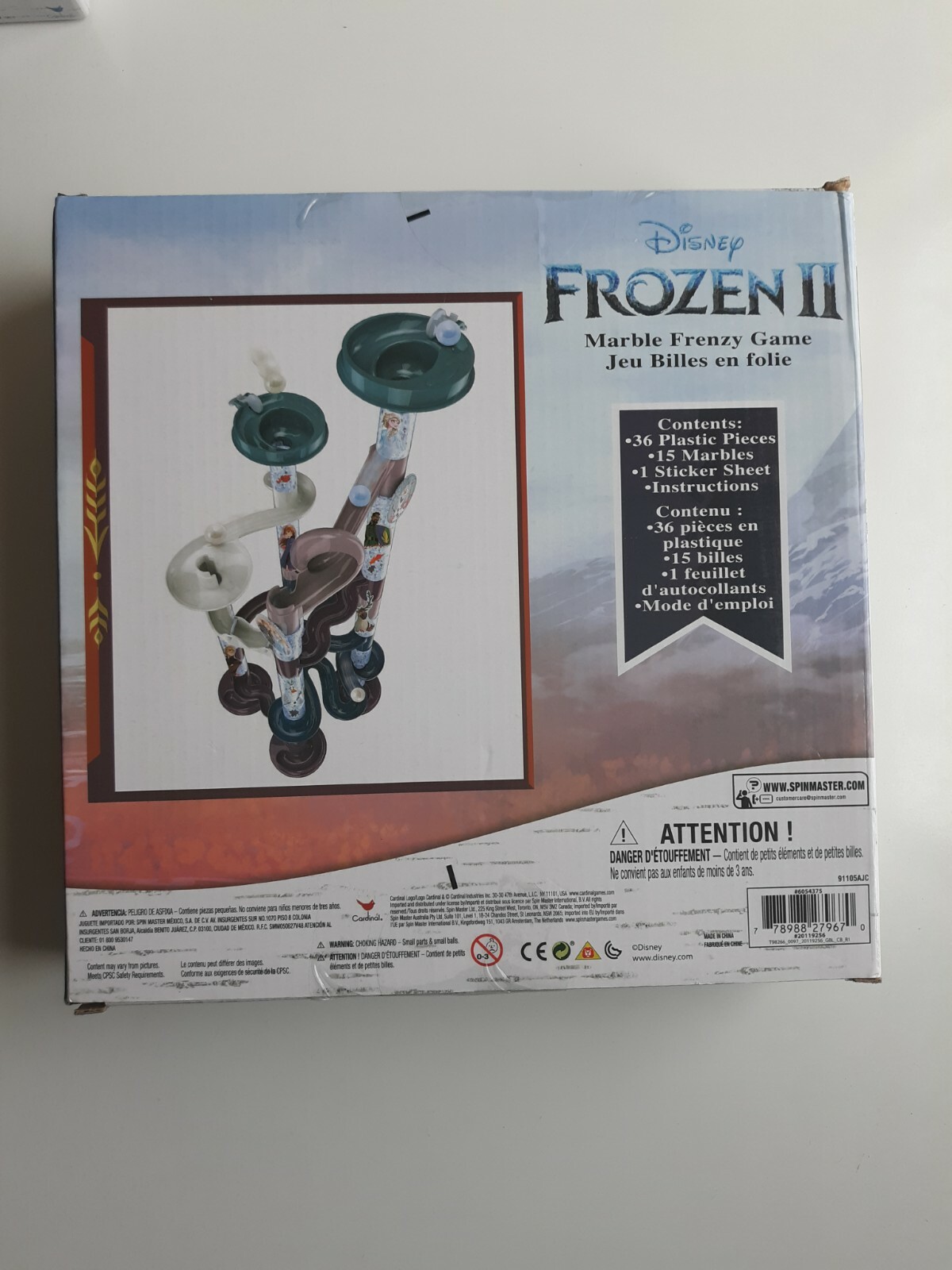 Cardinal Disney Frozen 2 marble frenzy game Bundle with Puzzles