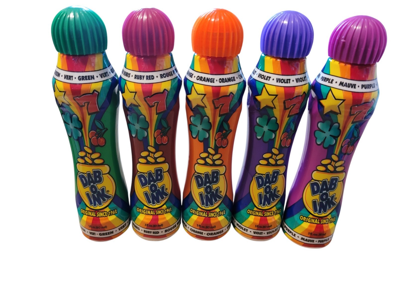 10X DAB O INK BINGO Daubers Dabbers 3oz. Bottles Mixed Colors – 90% Full or More