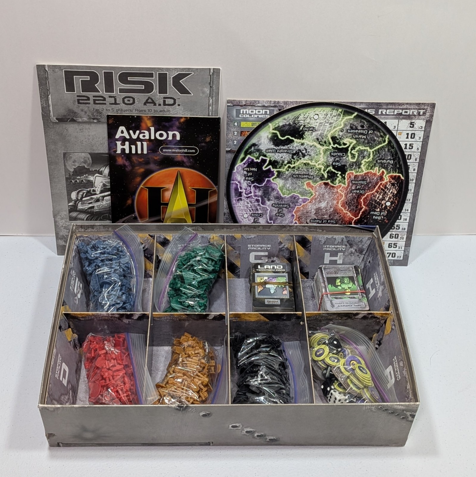 Avalon Hill Risk 2210 AD Game Global Domination 100% Complete 2001