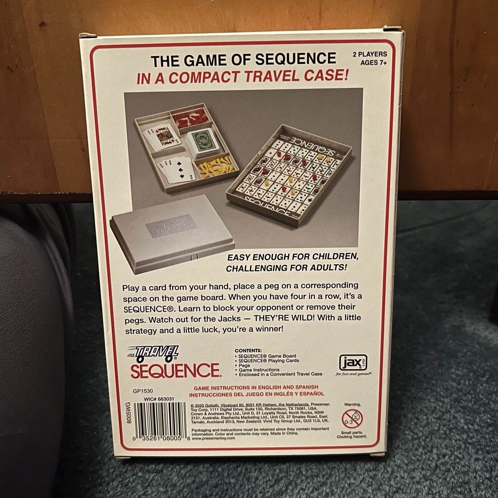 SEQUENCE Travel Case The Exciting Strategy Game Compact Brand New In Box