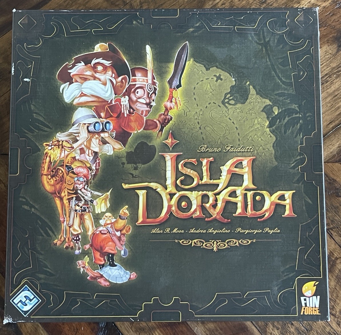 Fun Forge Isla Dorada Board Game Bruno Faidutti Alan Moon Treasure Hunt COMPLETE