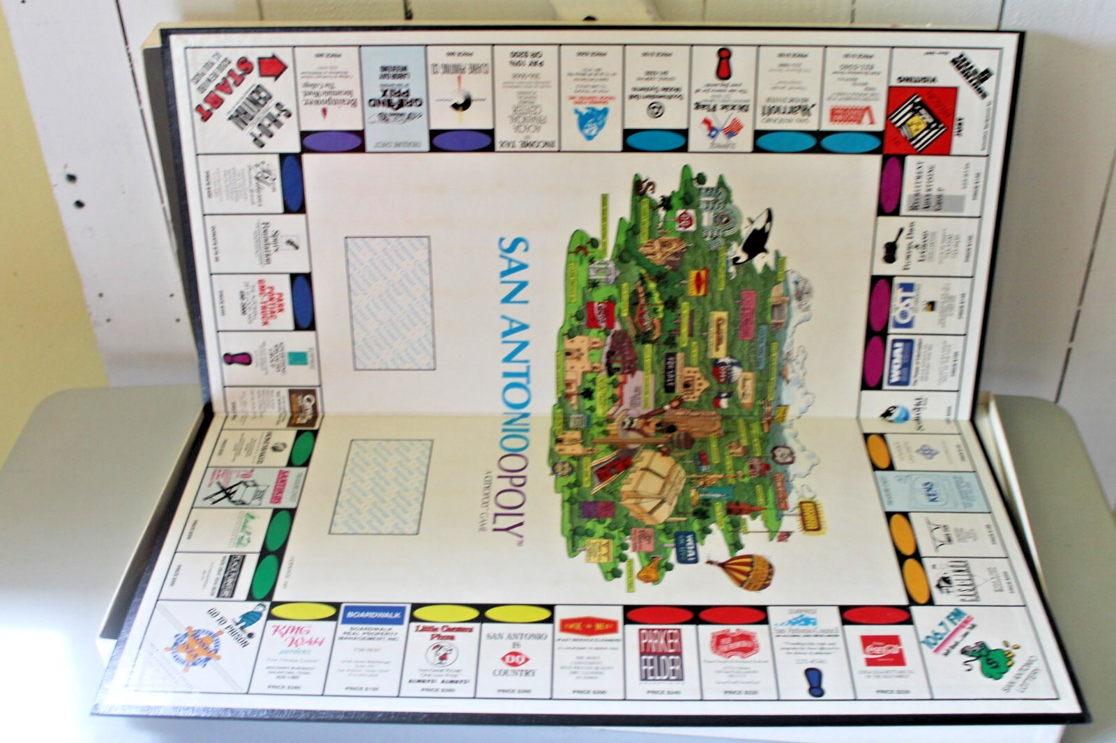 Vintage 1989 San Antonioopoly Board Game San Antonio TX Cityopoly Property