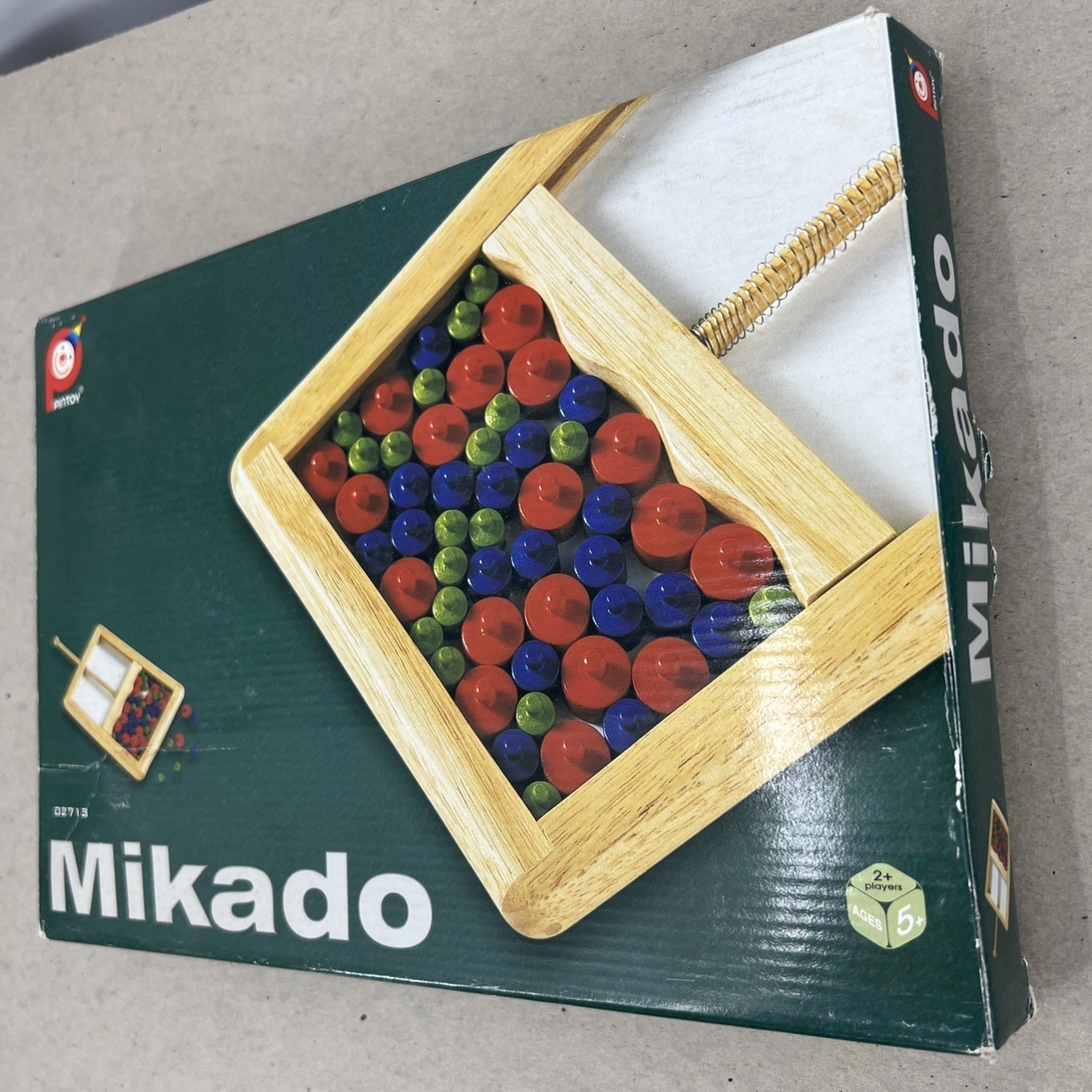Mikado Horizontal Wooden Board Game 2004 Pintoy Skill & Steady Hand Thailand