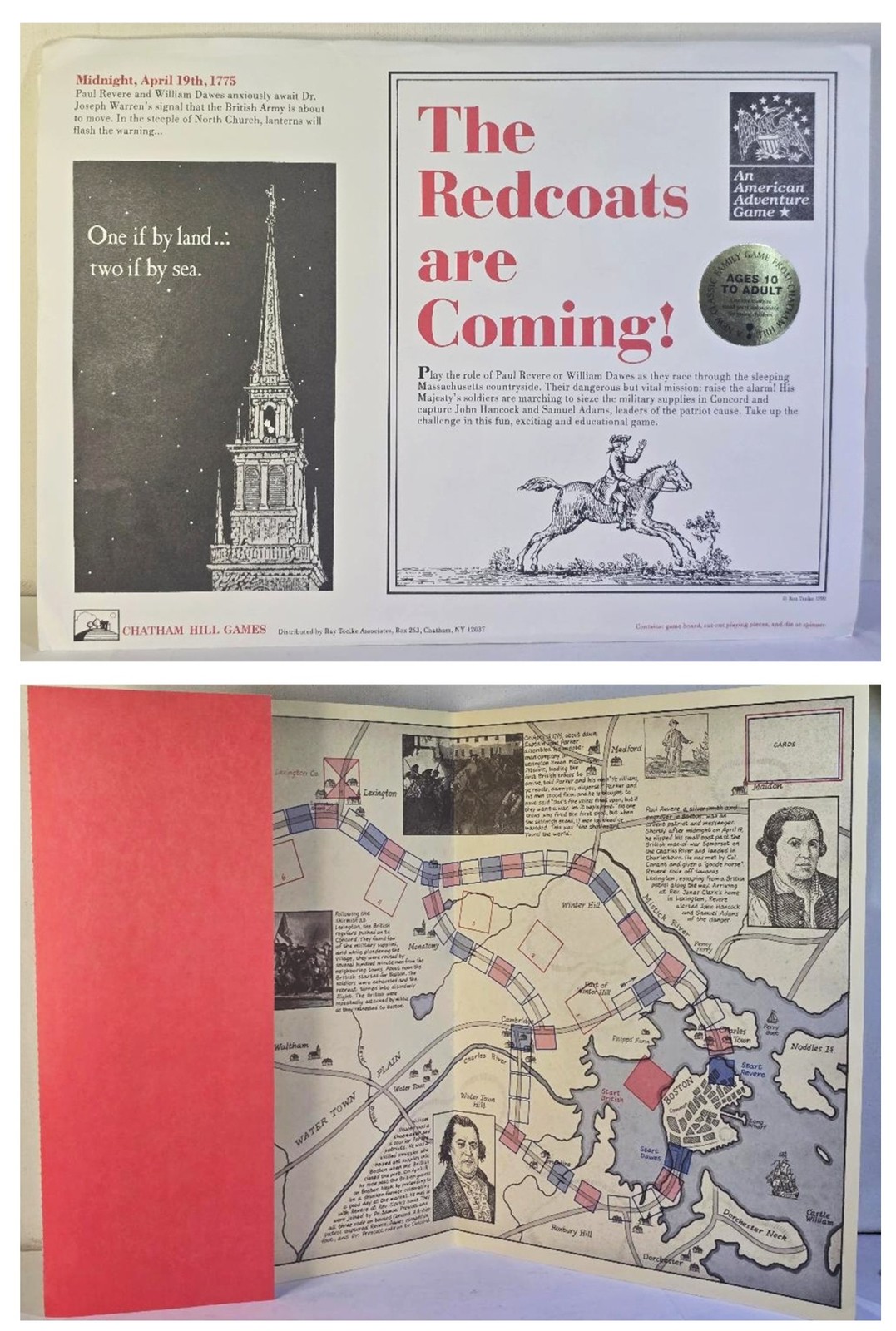 Chatham Hill Games American Revolution Wargame Redcoats Coming COMPLETE UNCUT