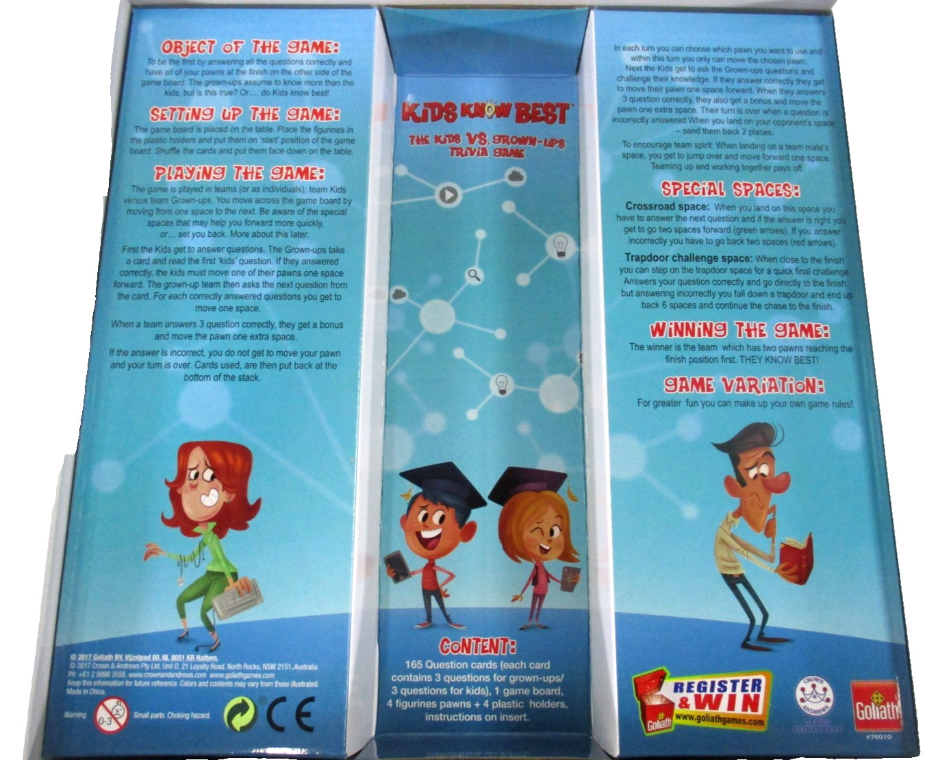 Kids Know Best Kids vs Grown-Ups Trivia Game 6+ 2-4 Player Goliath 2017 Complete