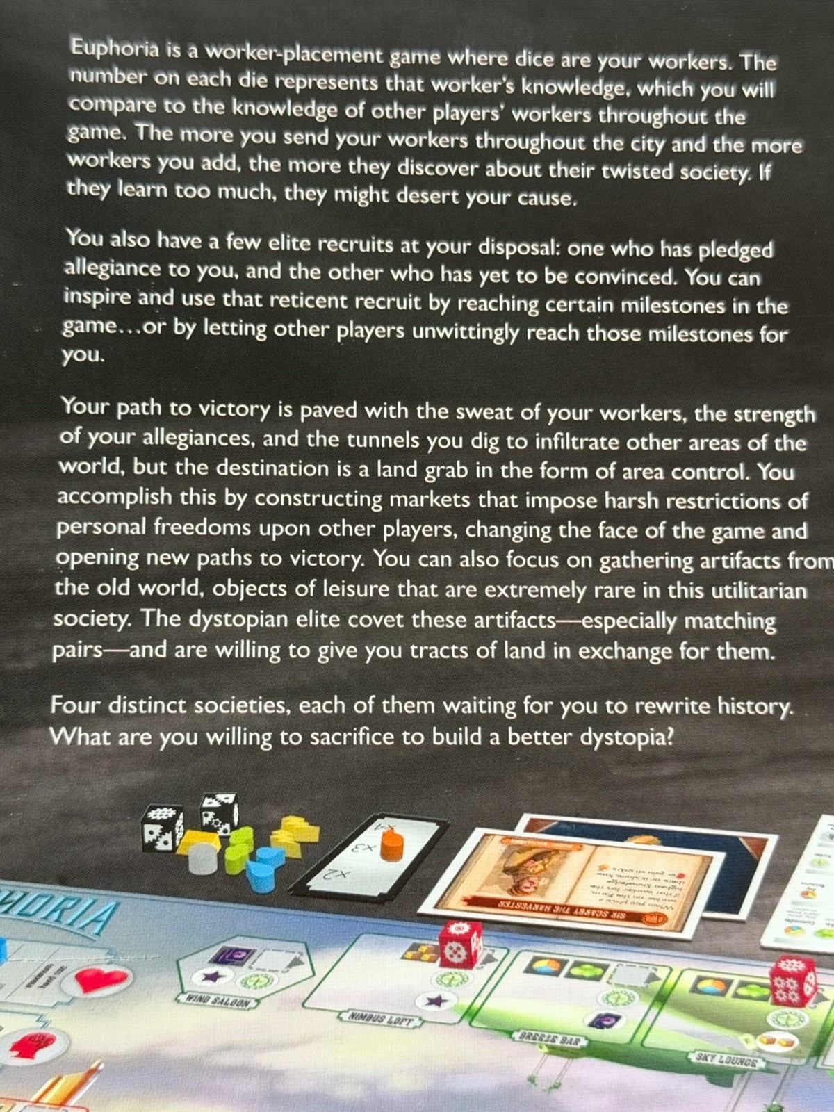 Euphoria: Build A Better Dystopia Board Game by Stonemaier