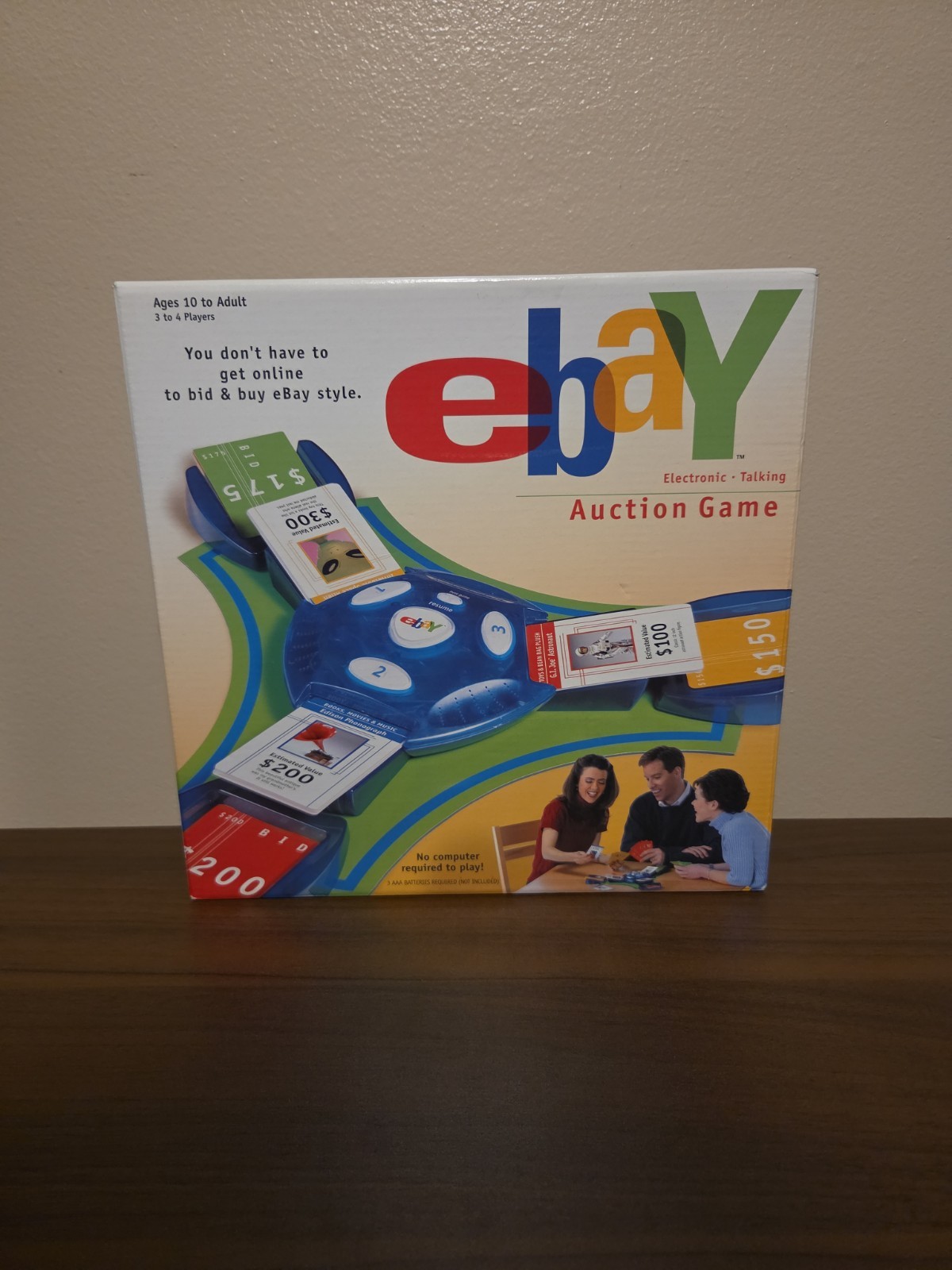 Vintage Parker Brothers Ebay Auction Board Game 2001 Brand New Sealed