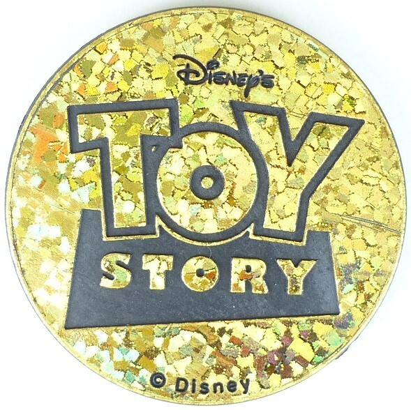 Lot of 5 Authentic POG Brand Disney Toy Story Plastic POG Kini Slammer WPF 1990s