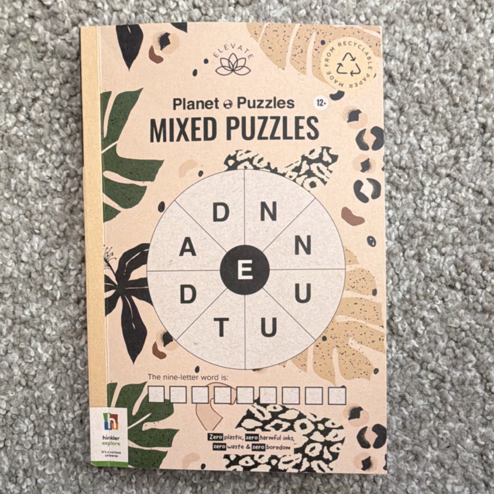 Hinkler Planet Puzzles Mixed Puzzles Book, 130+ Word & Logic Puzzles, 2022