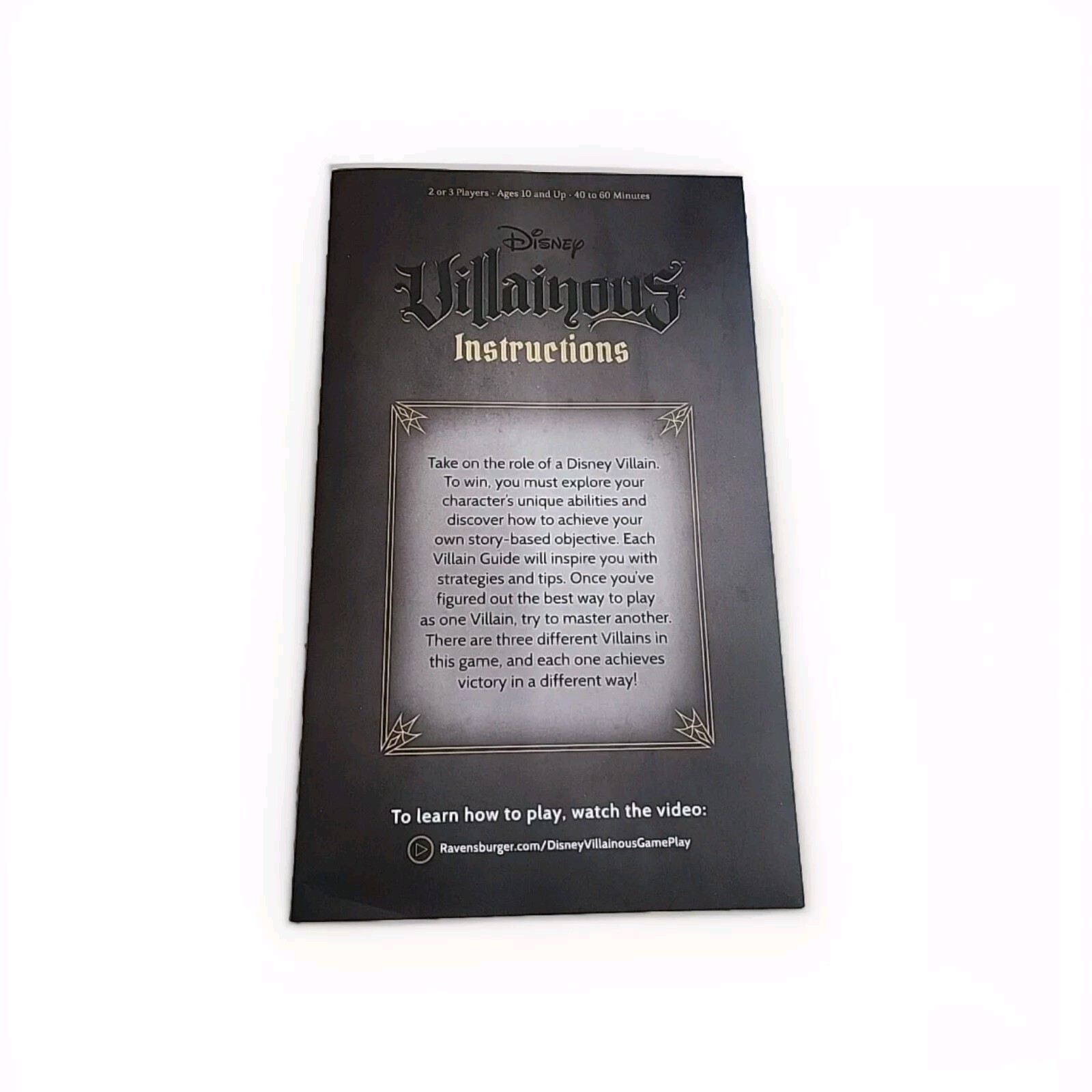 Disney Villainous Wicked to the Core COMPLETE Ravensburger 2019 Stand Alone Game