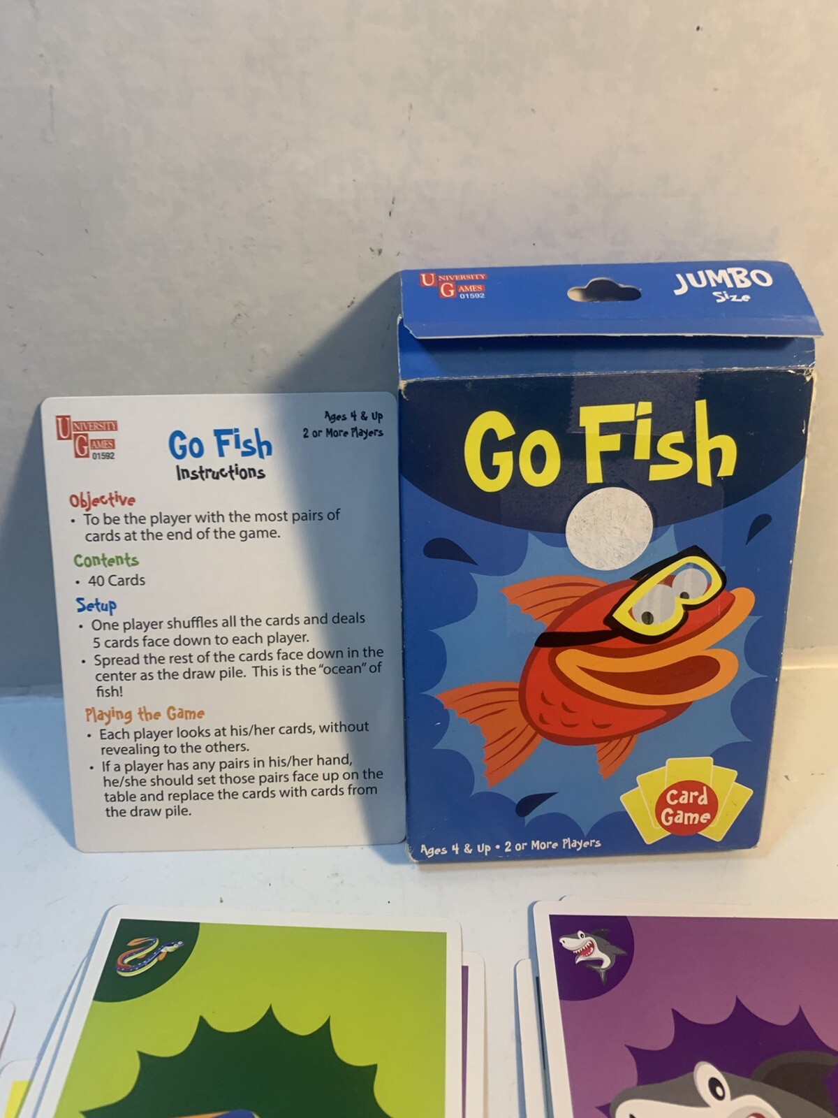 6 Assorted Kids Card Games FLASH CARDS Disney Old Maid Go Fish Vantage Insects