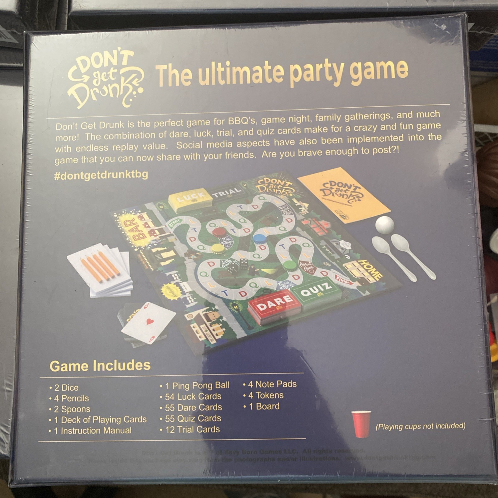 Don’t Get Drunk: The Ultimate Party Game – New/Sealed
