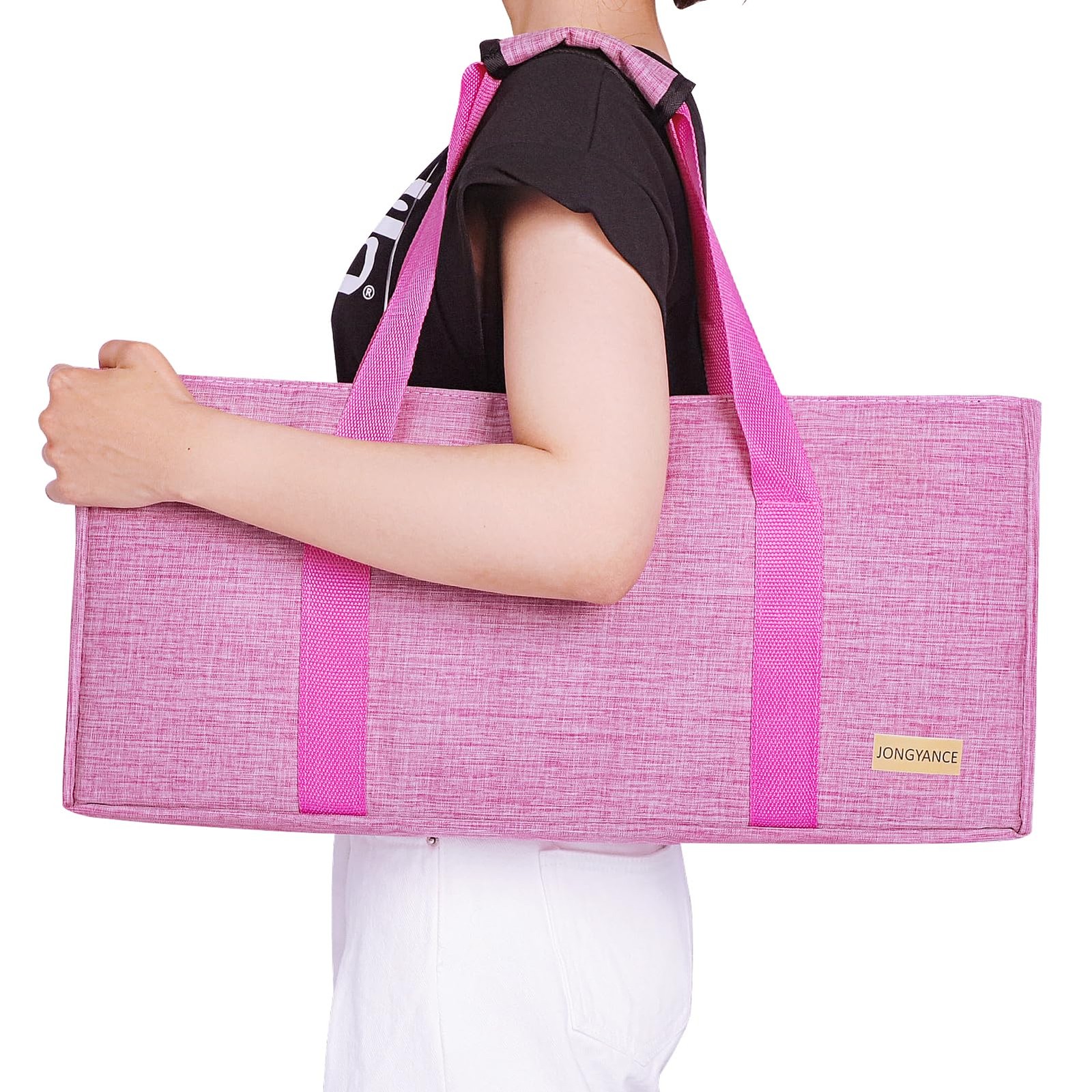 Empty Mahjong Bag, Pink Mah-jongg Carrying Bag with Two Wrappers for American…