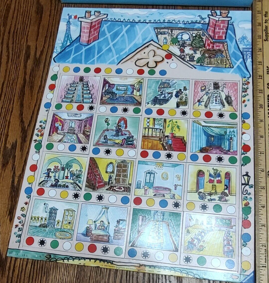 VINTAGE 1995 RAVENSBURGER MADELINE’S HOUSE GAME, #D-88188, 2-4 PLAYERS, AGES 4-8