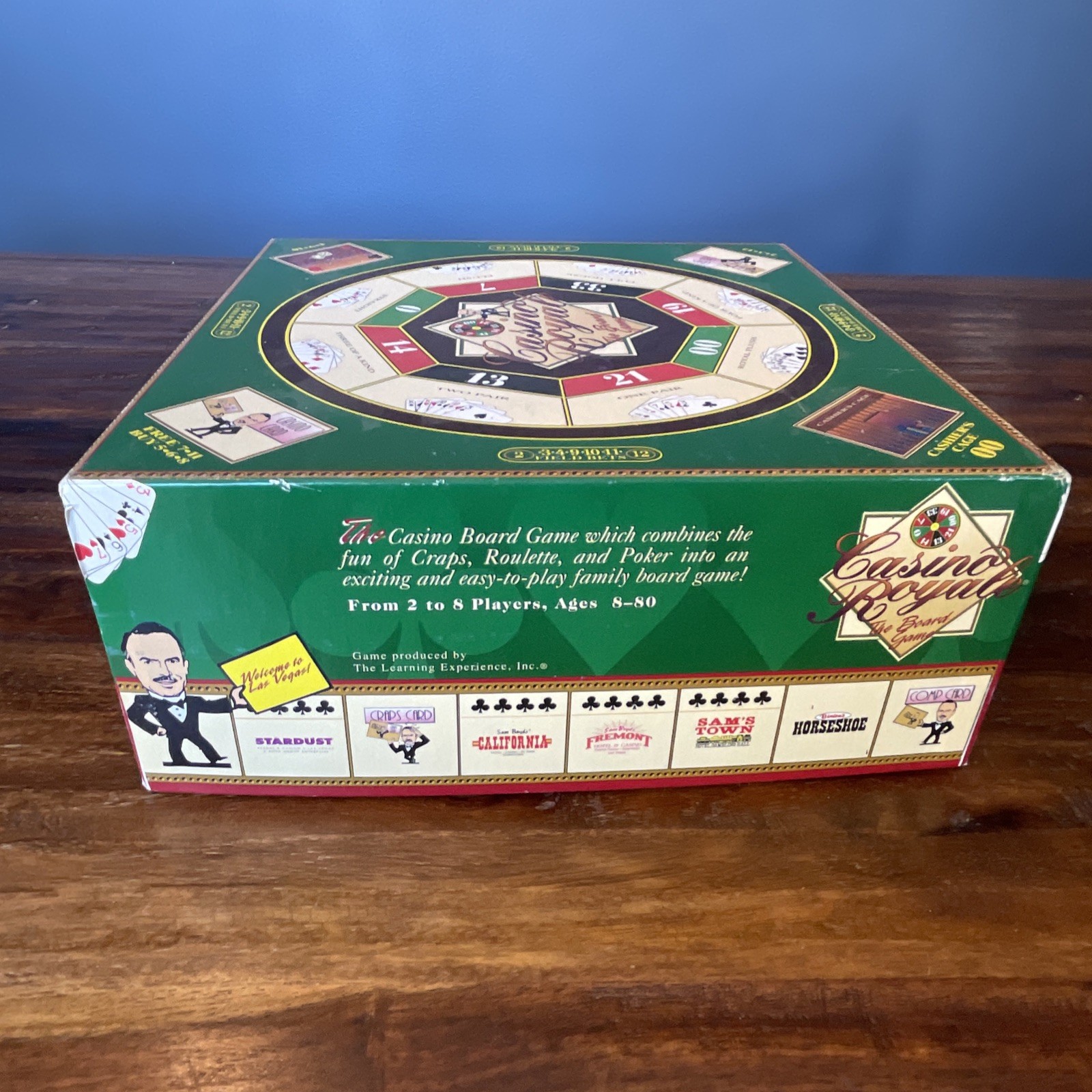 Casino Royale Board Game-combines Elements of Craps Roulette Poker-Complete Set
