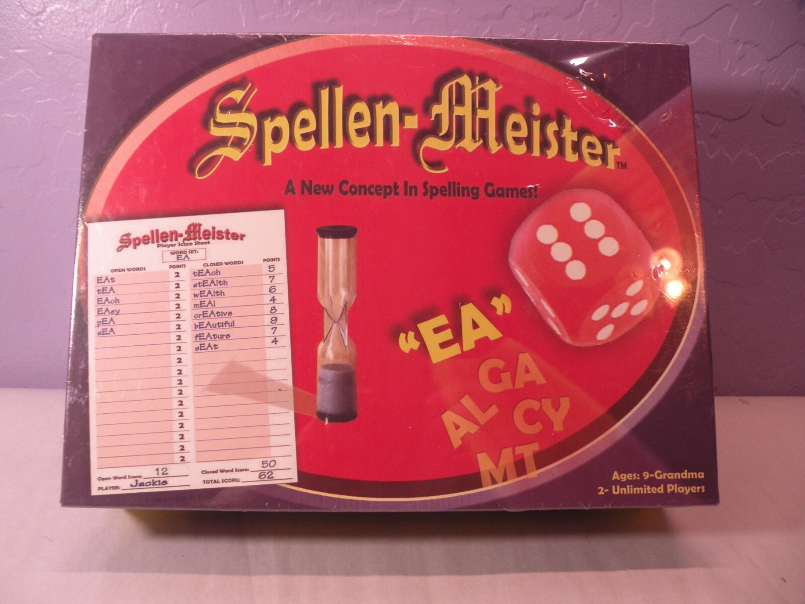 Spellen Meister Board Game Sealed Box Jacquelyn Goff 2009