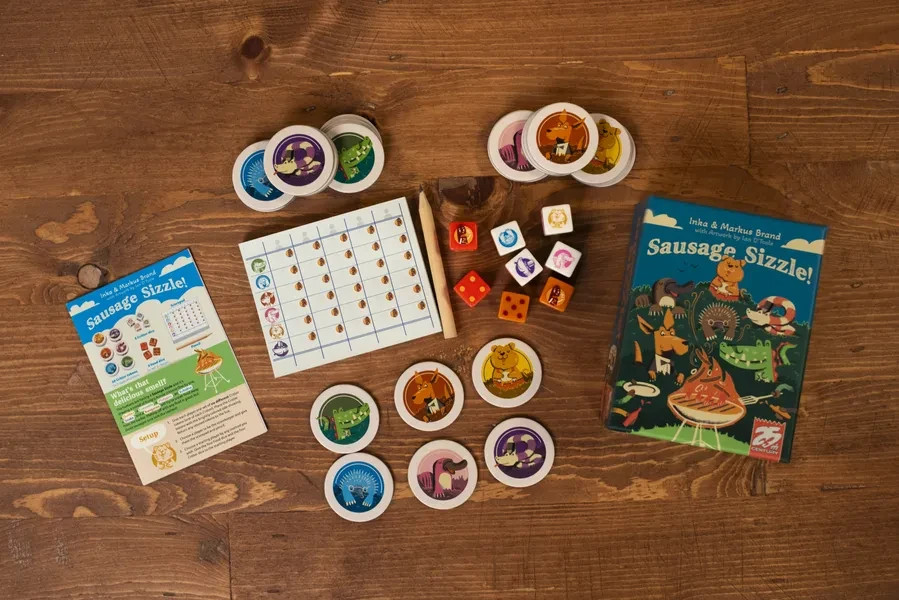 Sausage Sizzle Roll & Write Board Game (2025) 25th Century Games