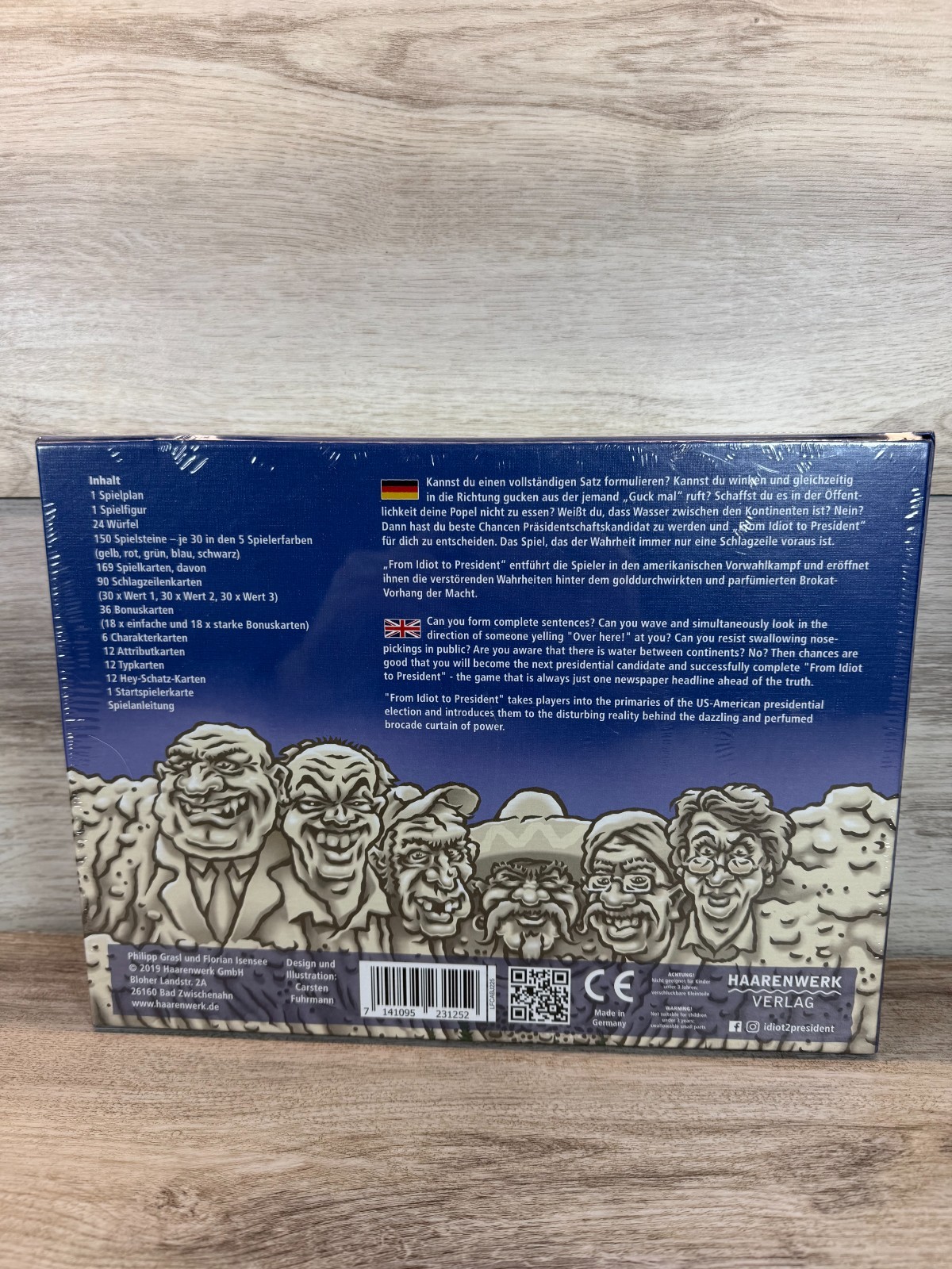 Donald Trump Political Humor From Idiot To President Board Game Sealed New 2019