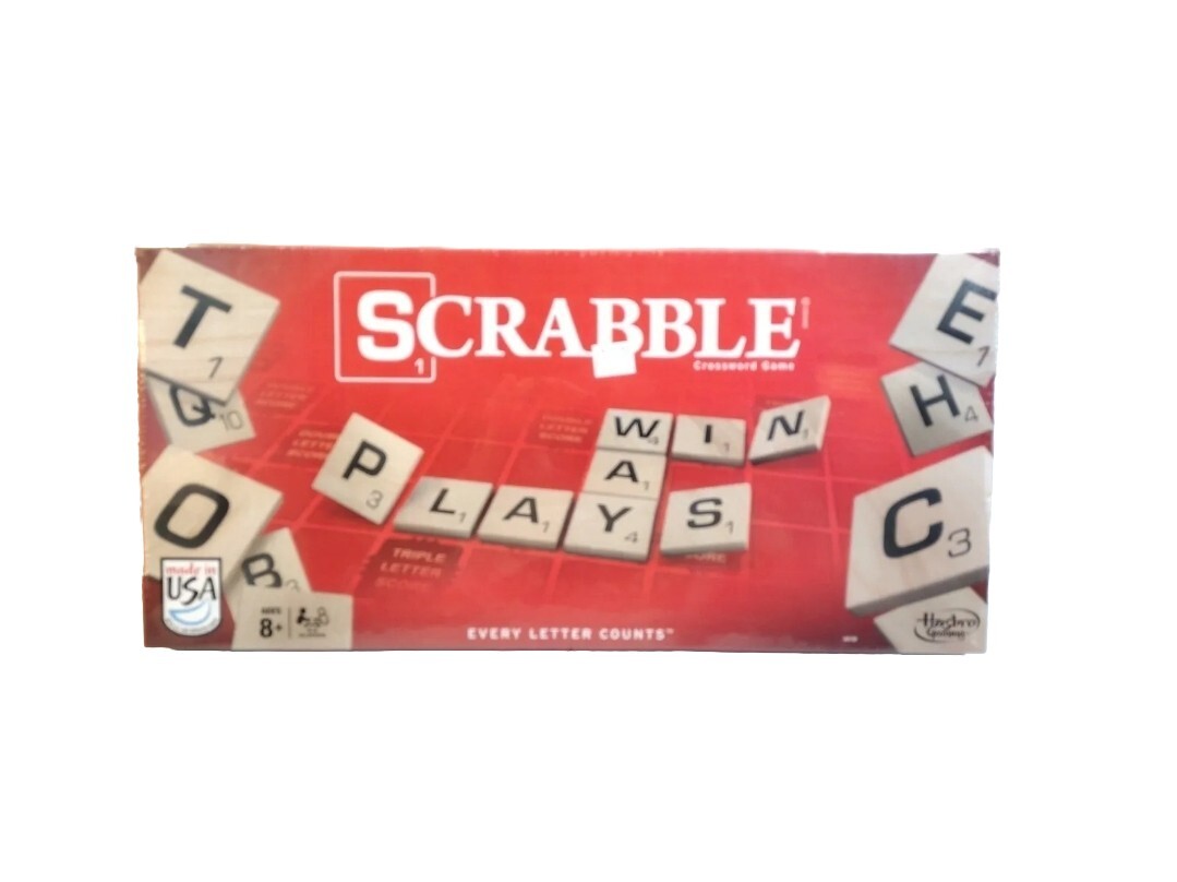 NEW Sealed SCRABBLE Classic Board Game Hasbro Spelling Game Free Shipping !