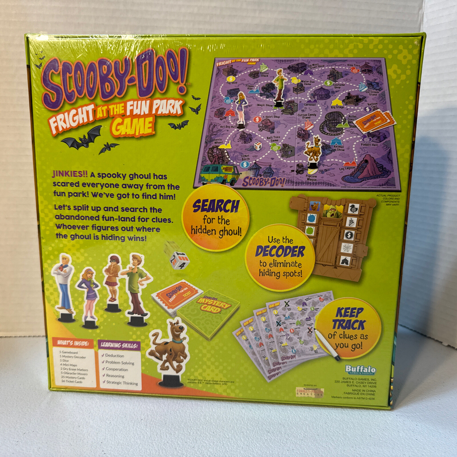 Scooby Doo Fright at the Fun Park Board Game New Sealed Buffalo Games