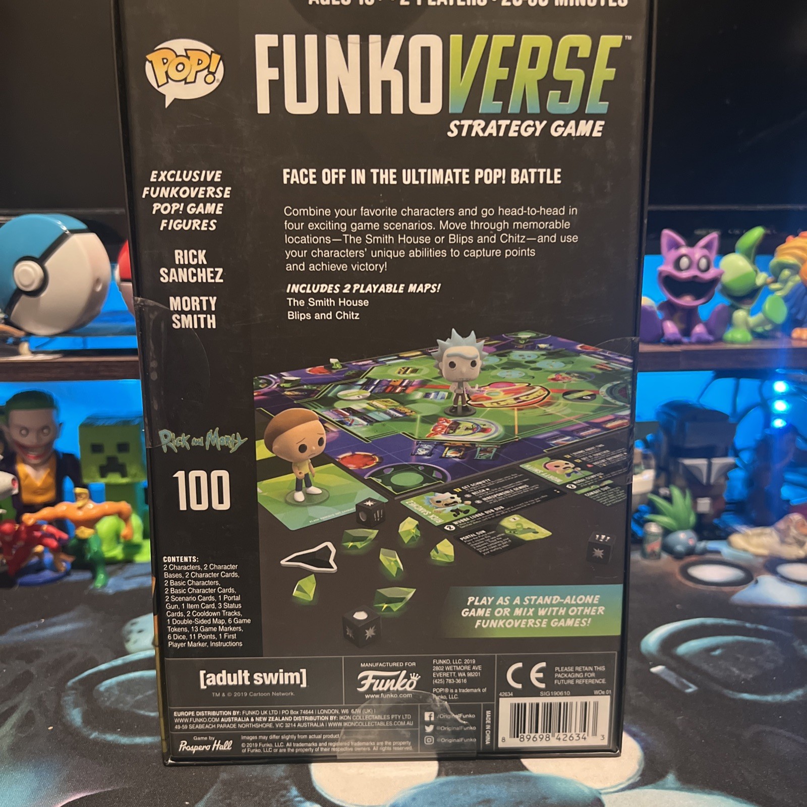 Funko Pop! Funkoverse: RICK & MORTY 100 Expandalone Strategy Game 2-Pack NEW