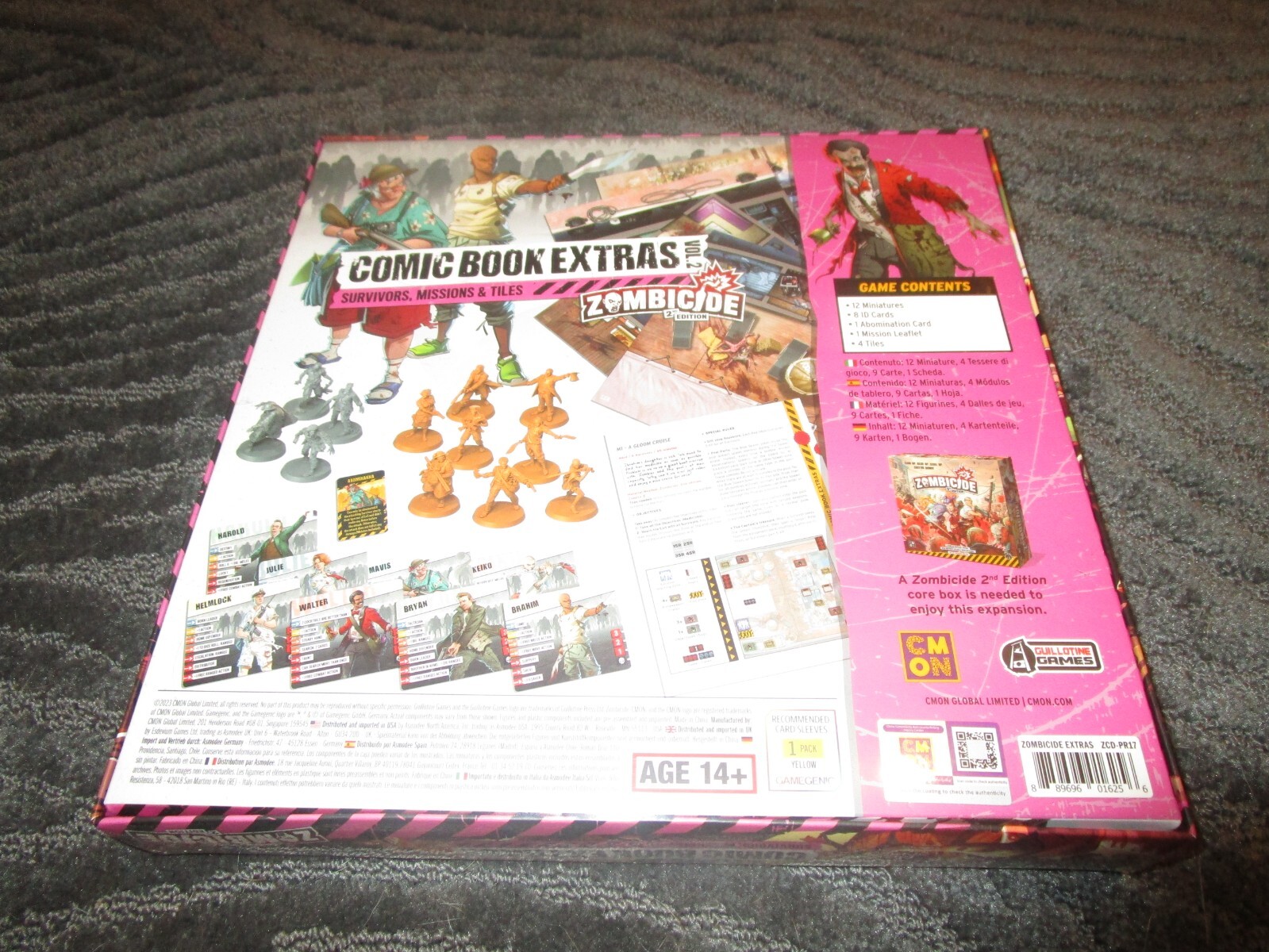 CMON Comics Zombicide 2nd Edition Comic Book Extras Vol 2 Kickstarter Exclusive