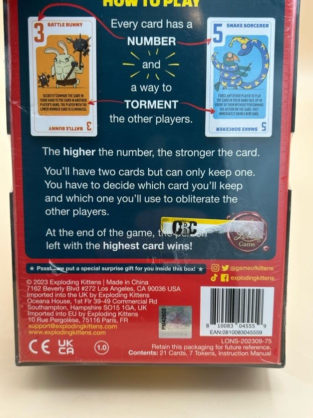 Power Hungry Pets Card Game – Ages 7+, 2-4 6 Players – New Sealed In Package