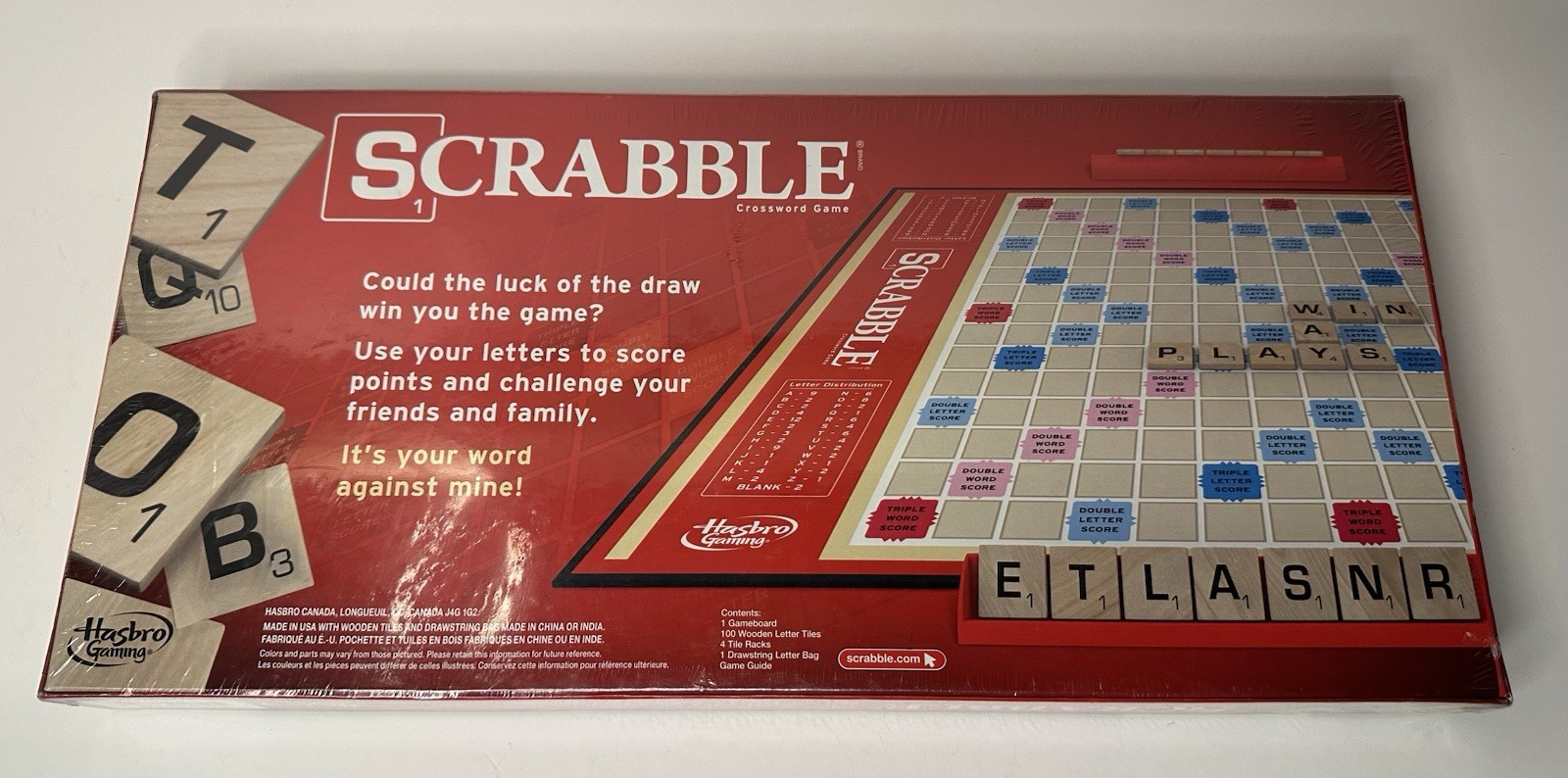 Scrabble Board Game by Hasbro Made in USA Quality Brand New Factory Sealed