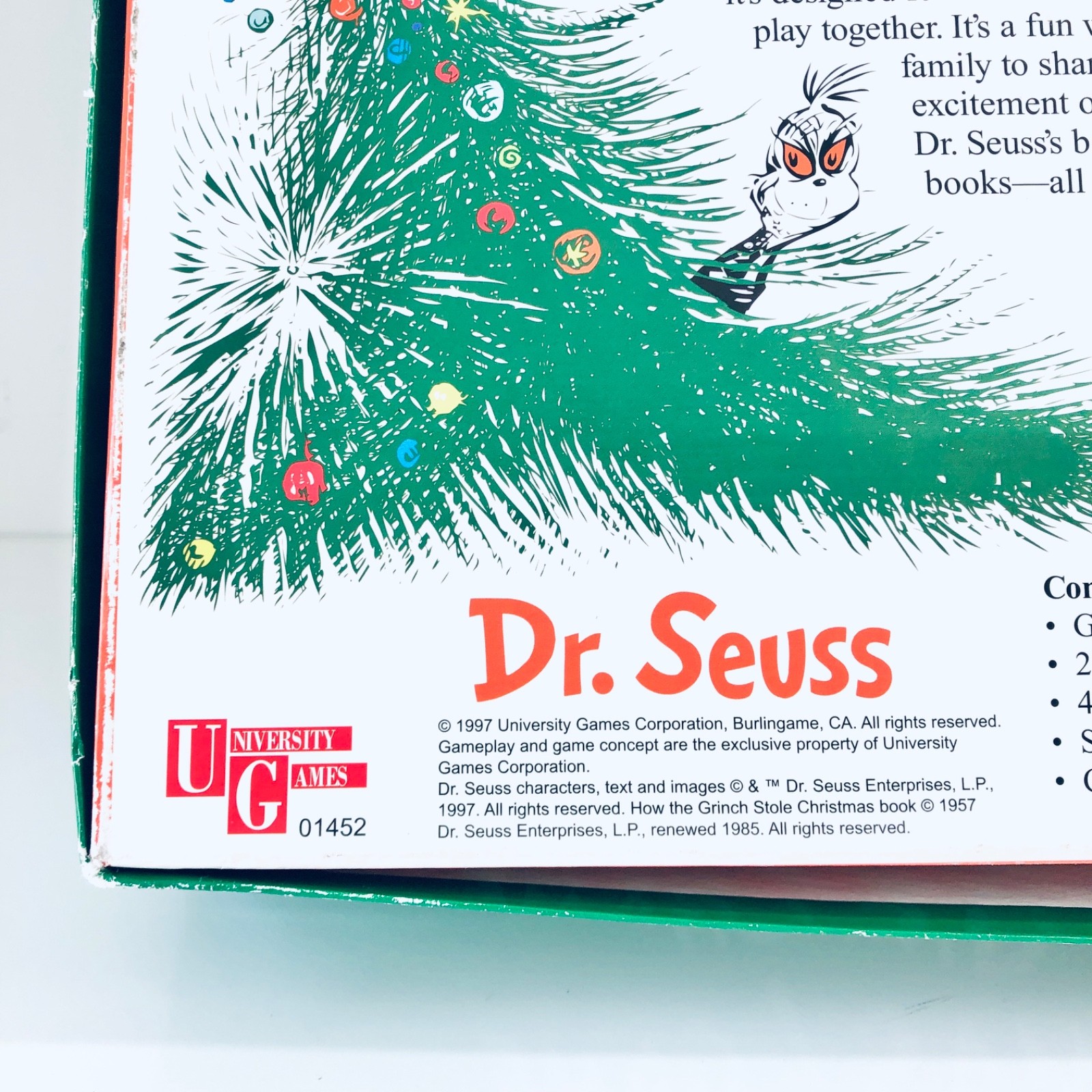 How the Grinch Stole Christmas Dr. Seuss Board Game Complete 1997 First Ed