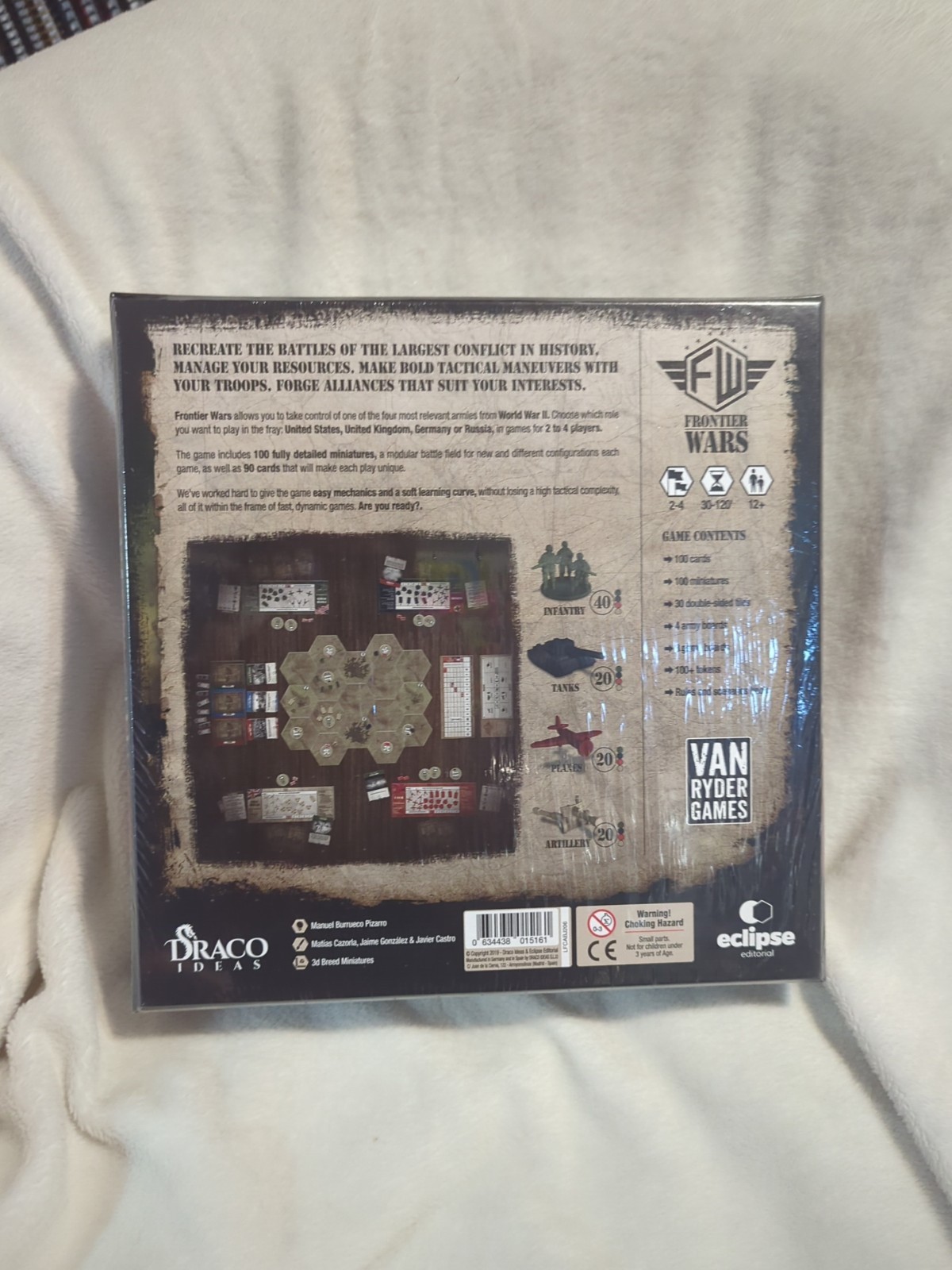 Eclipse Editorial Board Game Frontier Wars Box SW (New)