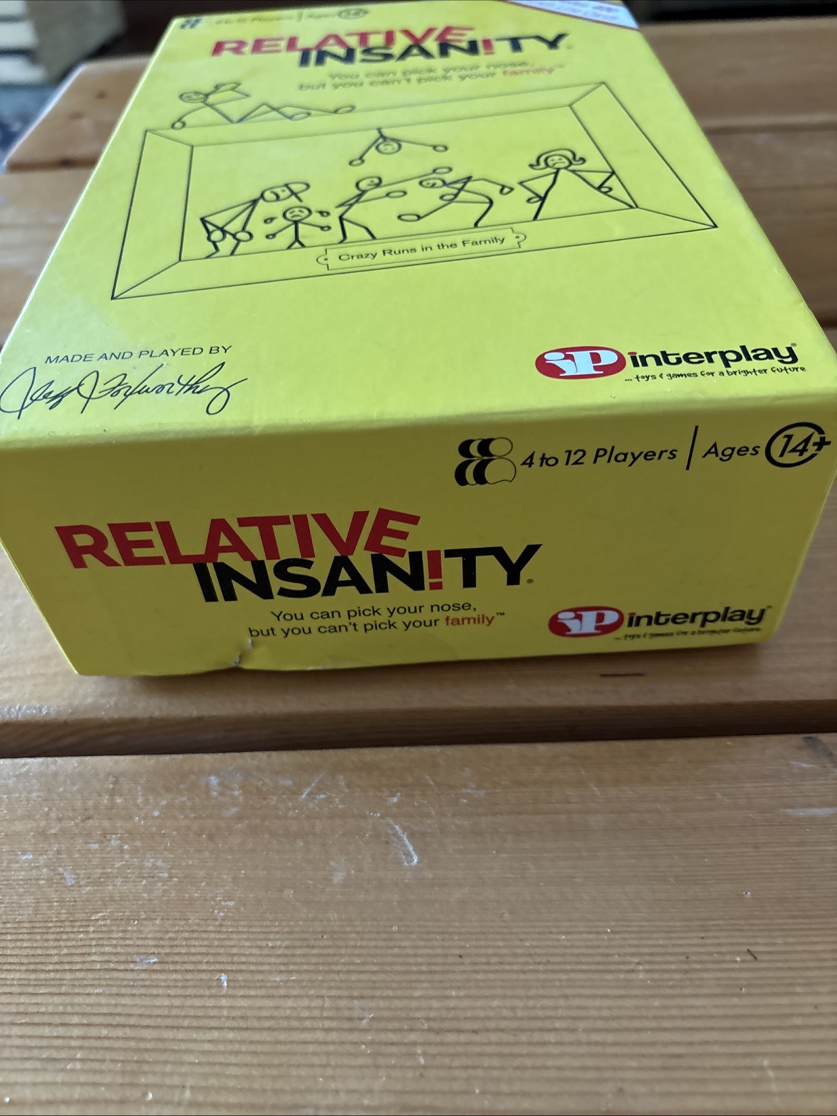USED ONCE, 2018 Relative Insanity, Family Party Game, Jeff Foxworthy Card Game