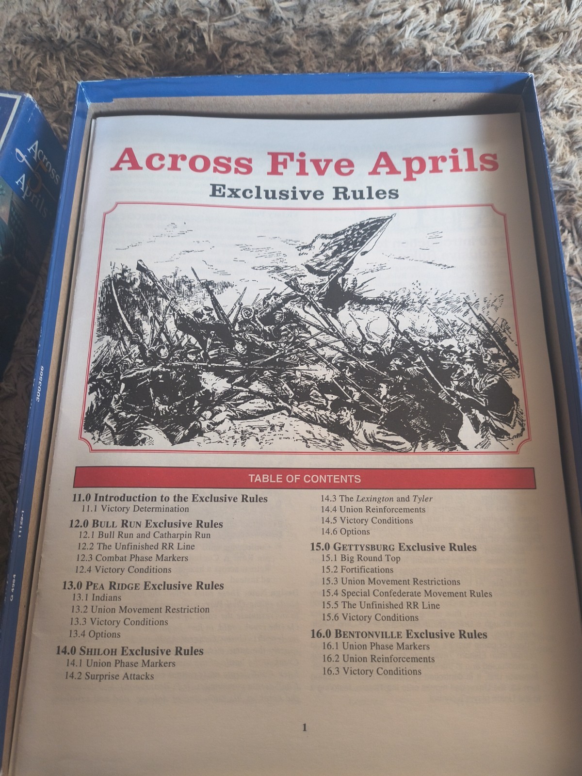 Across 5 Aprils, Victory Games 1992 Civil War Pentagame VG