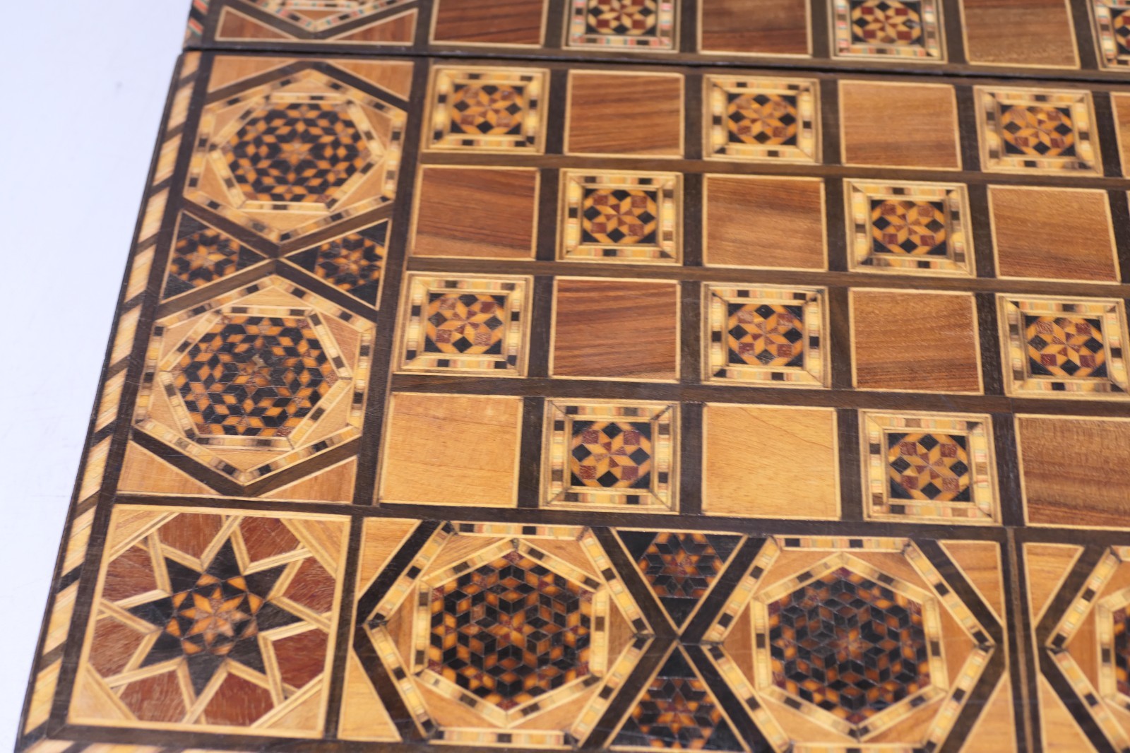 Backgammon Chess Set Handmade Solid Inlaid Wood Game Board