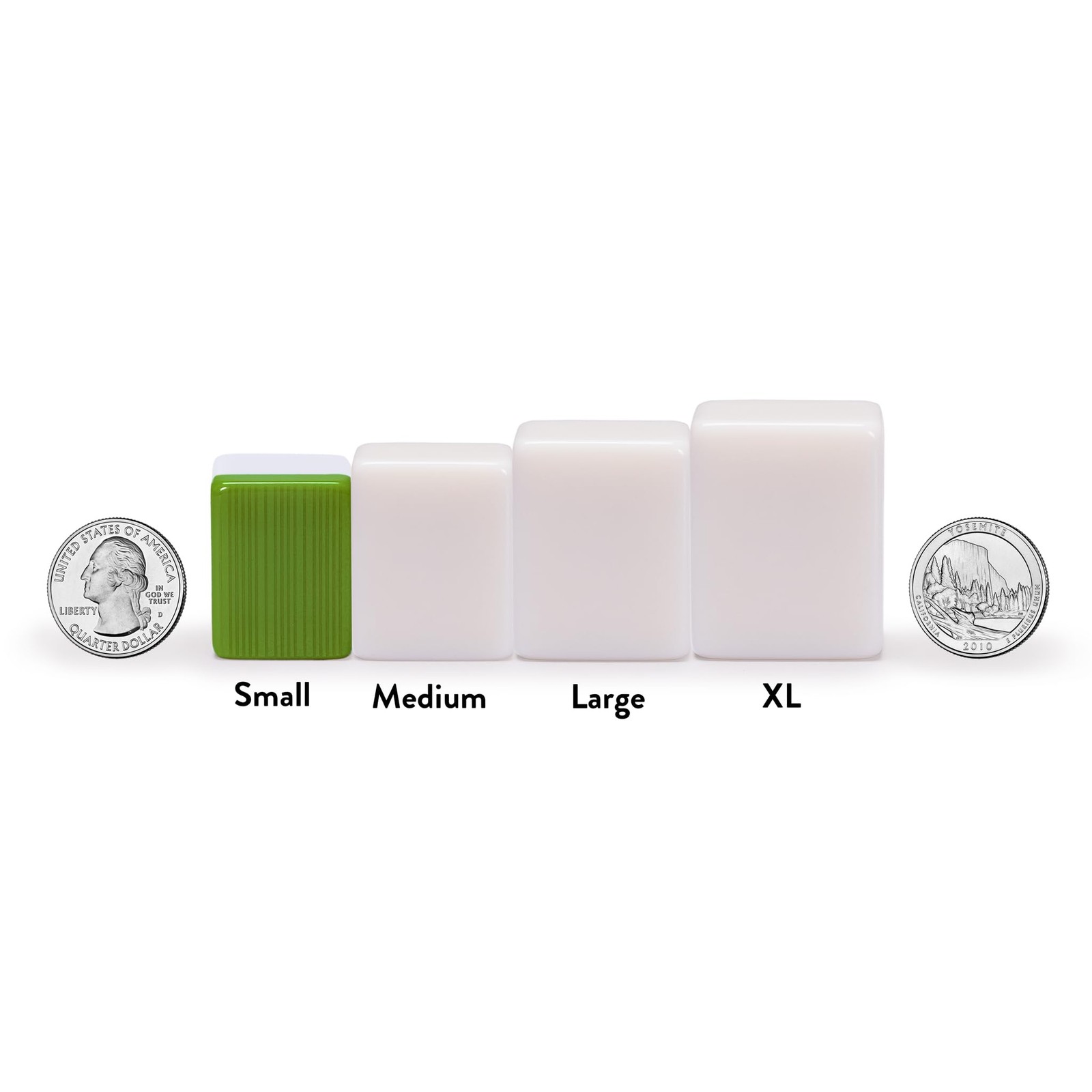 Yellow Mountain Imports Chinese Mahjong Set – 9.5 x 7.7 x 2.2 inches, Green