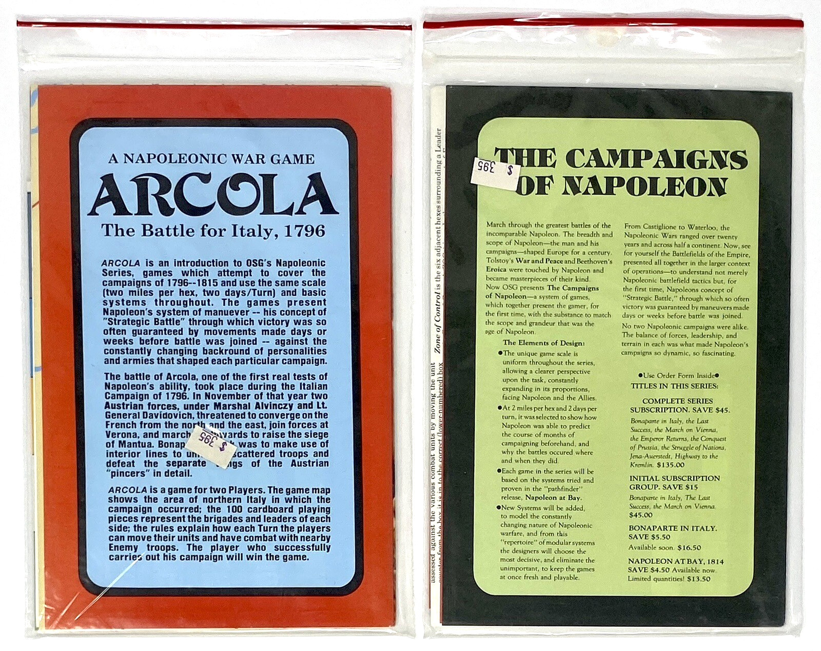 1979 OSG Wargames: Arcola, Battles of The Hundred Days, The 20th Maine