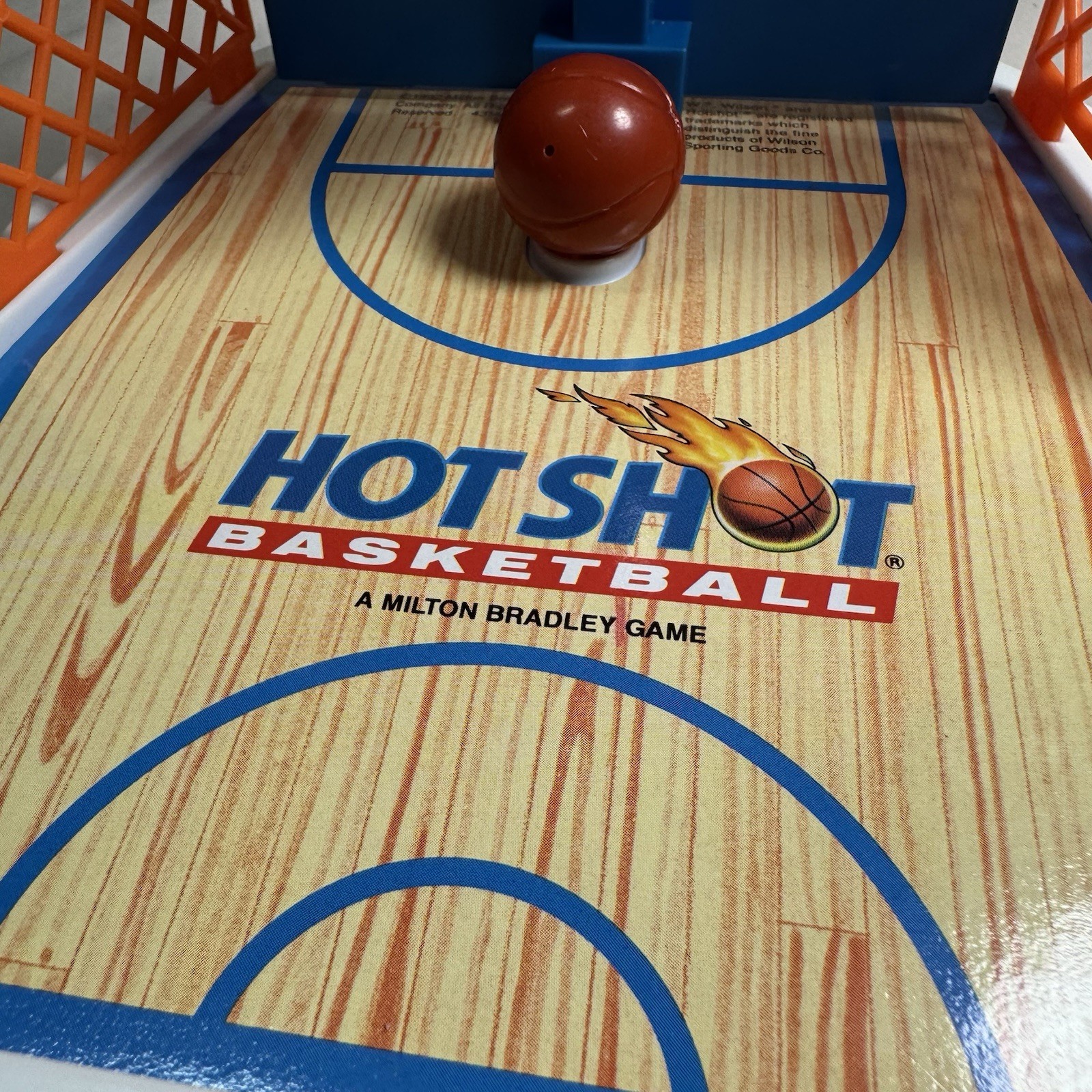 Vintage 1992 Milton Bradley Travel Hot Shot Basketball Game w/ Box