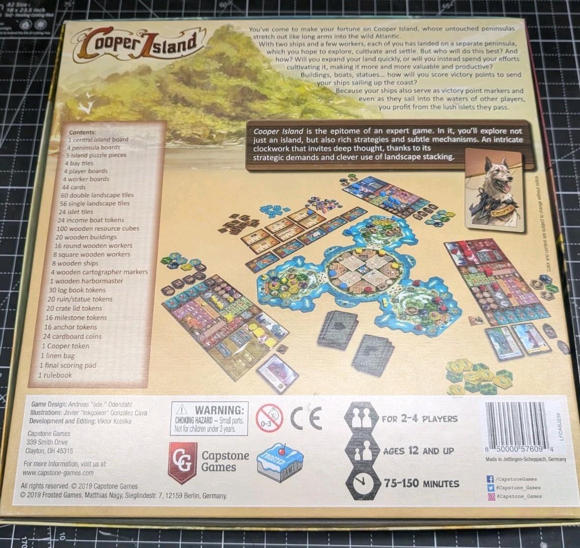 Cooper Island Strategy Board Game 2019 Capstone Games Andreas Odendahl