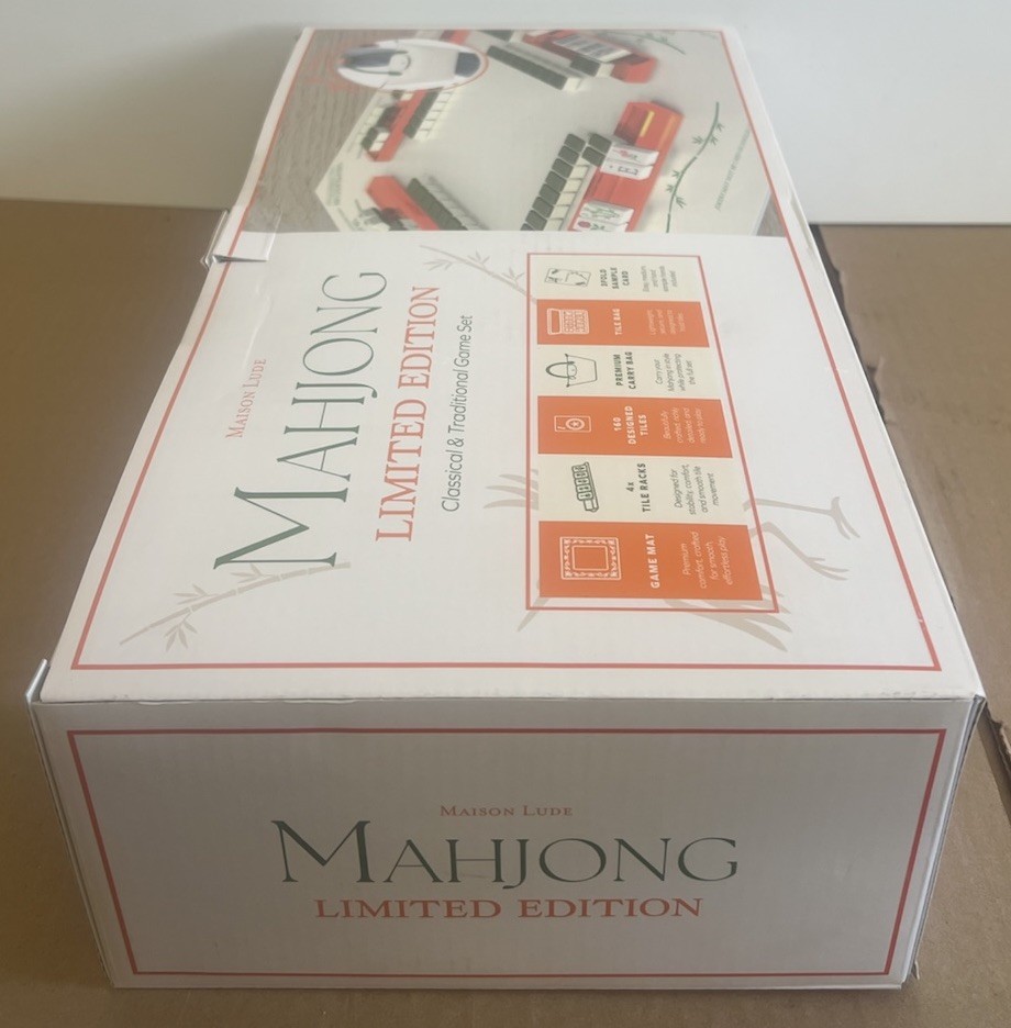 BRAND NEW Maison Lude Mahjong Limited Edition 160 Tile Game Set With Mat & Bag